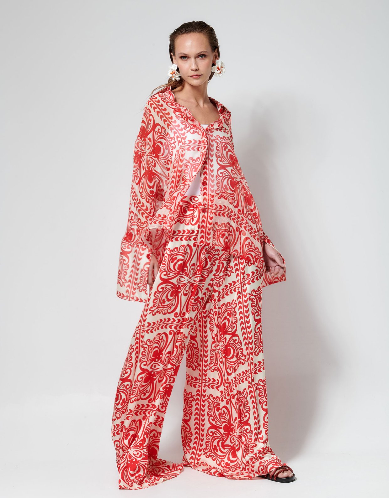 Dorina Savva Amara shirt red