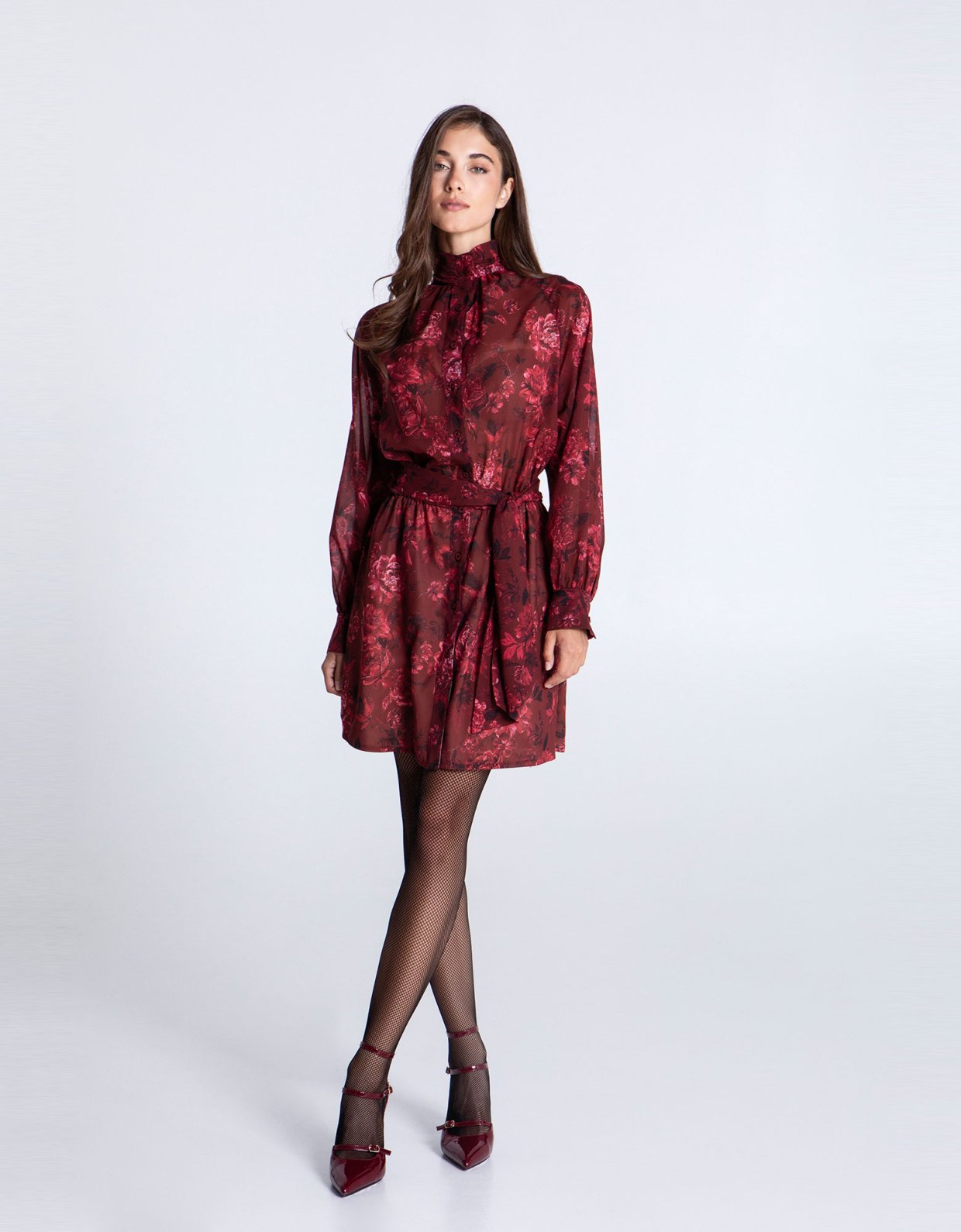 Eveleya Amarose mini dress with belt