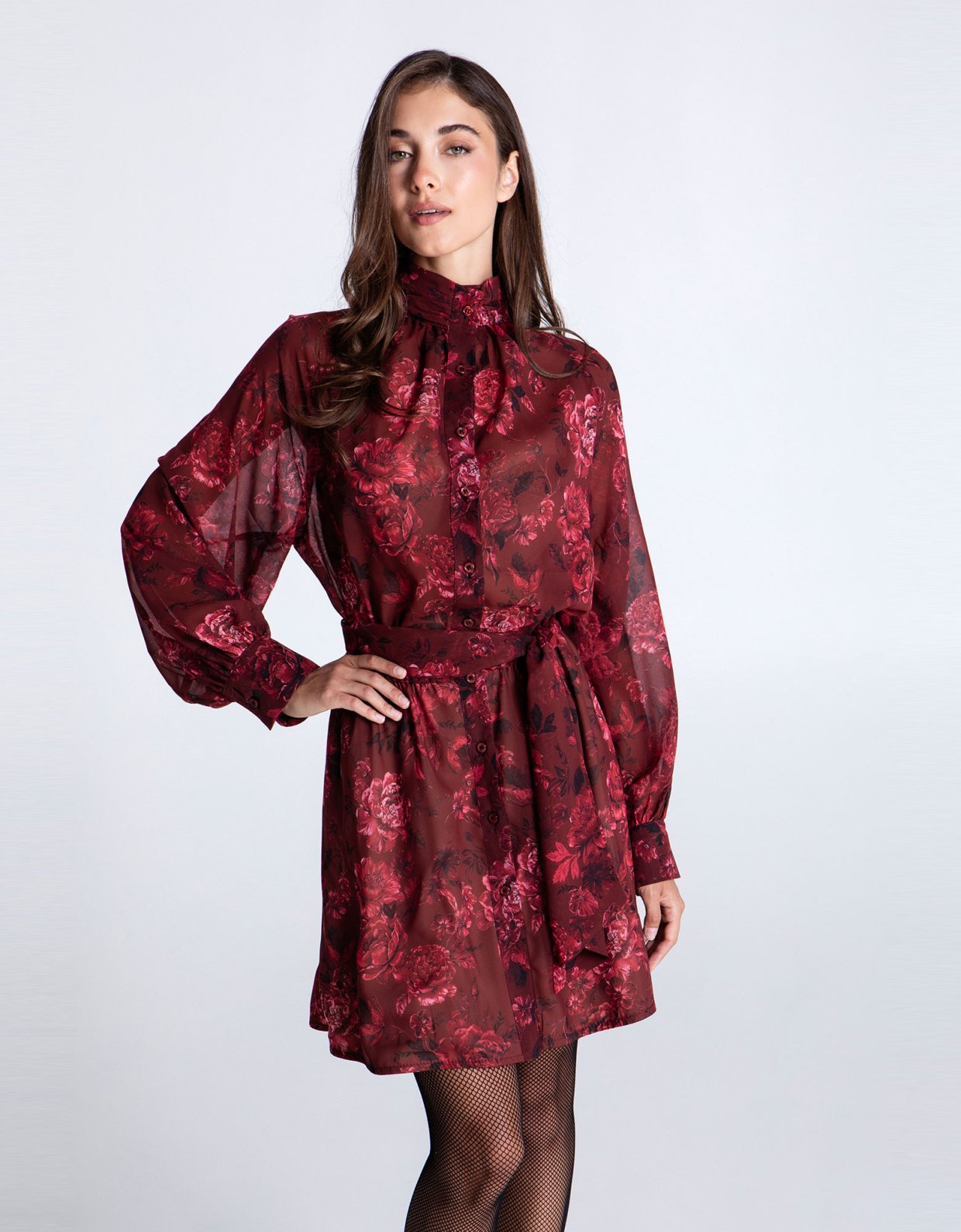 Eveleya Amarose mini dress with belt