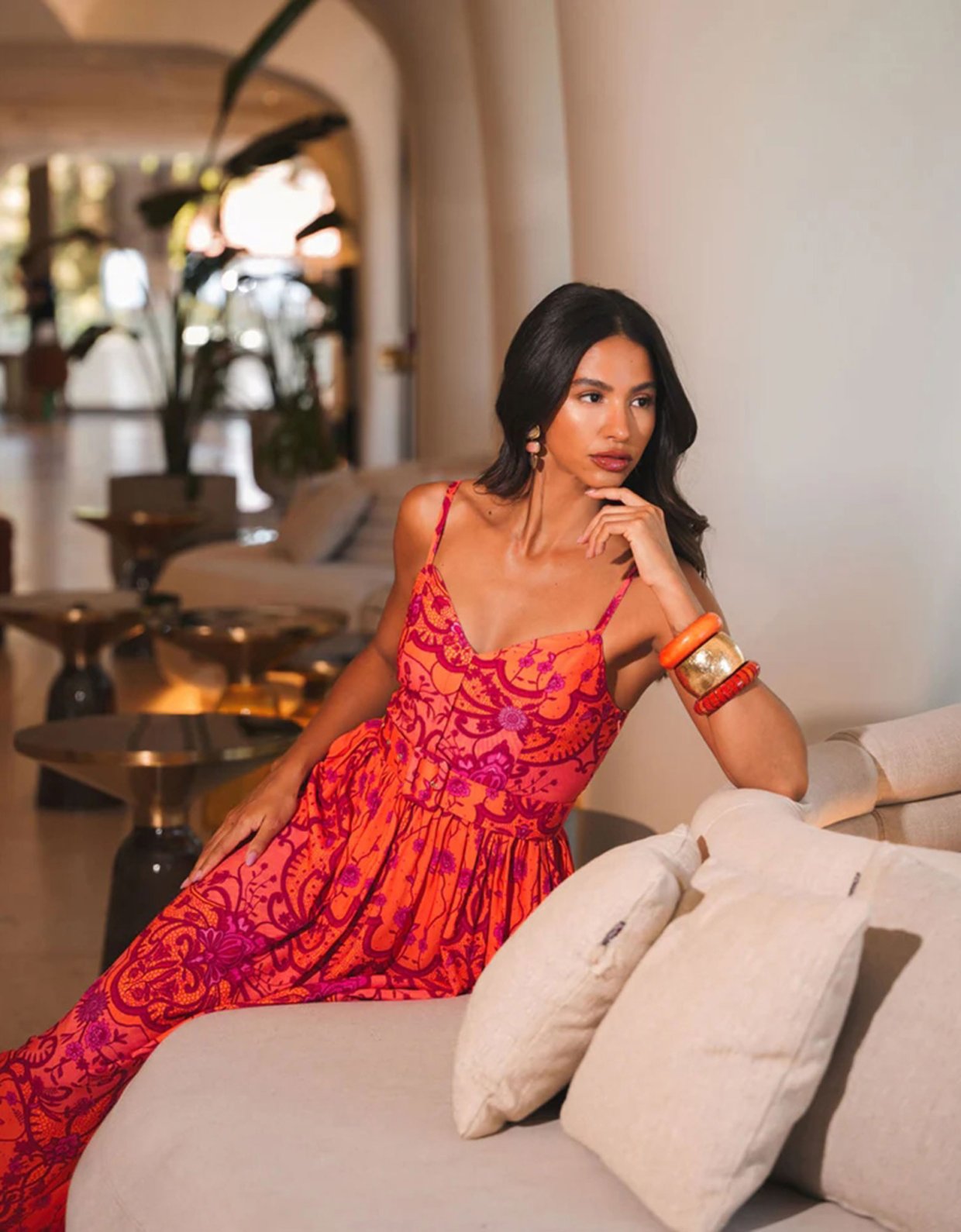 Eveleya Amber waves maxi dress