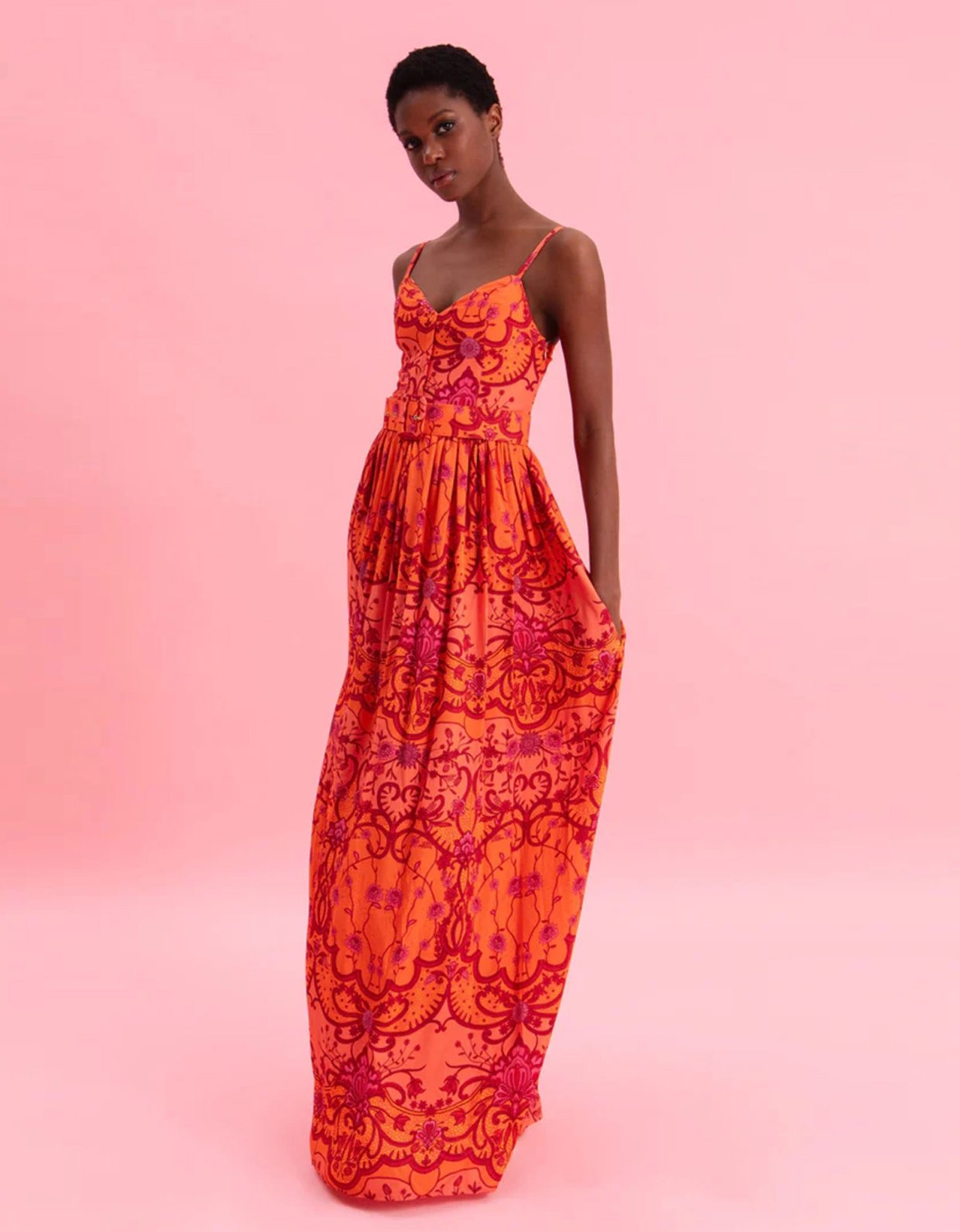 Eveleya Amber waves maxi dress