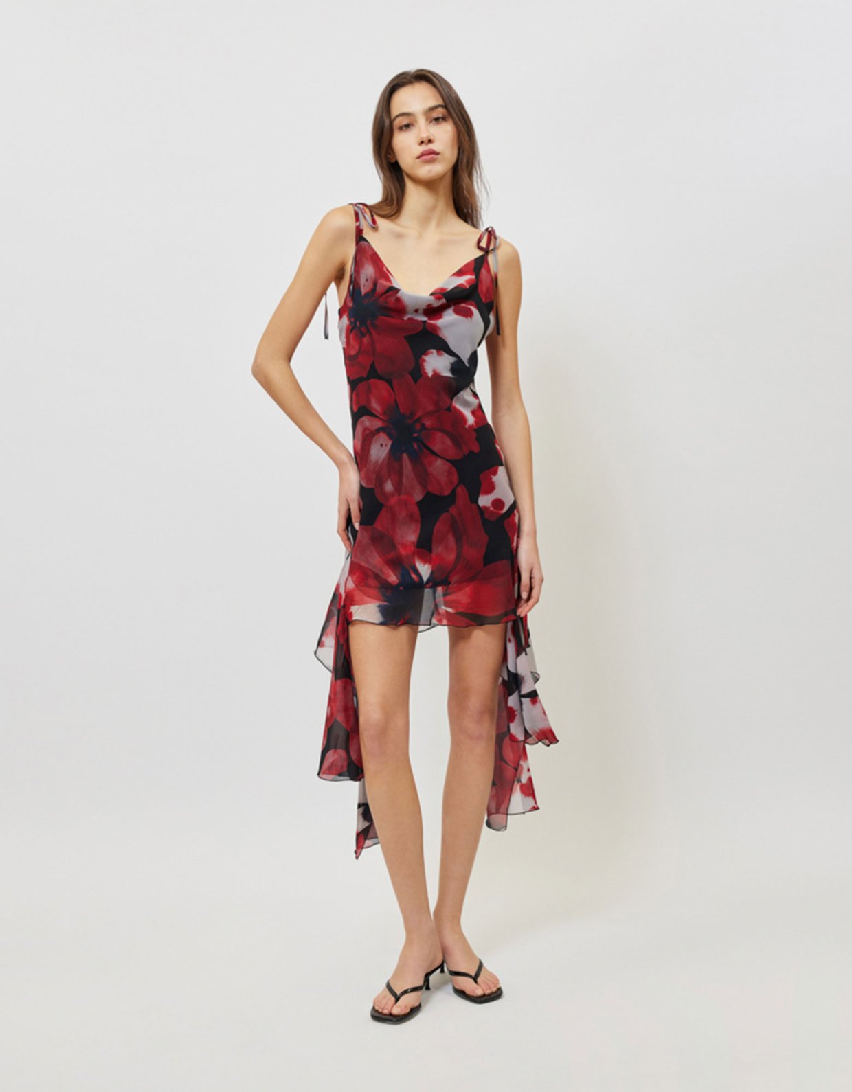 Sunset go Anya dress flower print