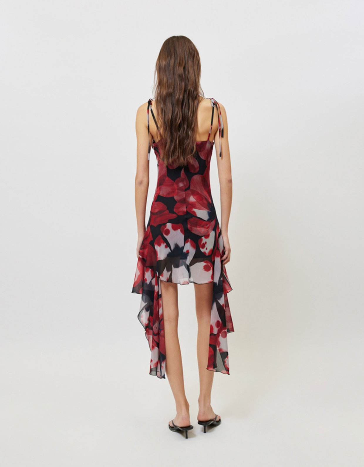 Sunset go Anya dress flower print