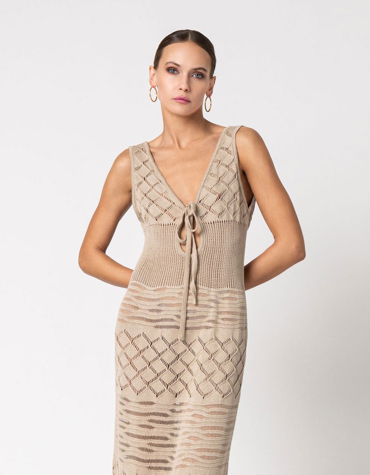 Foreveryoung Aria knit dress beige