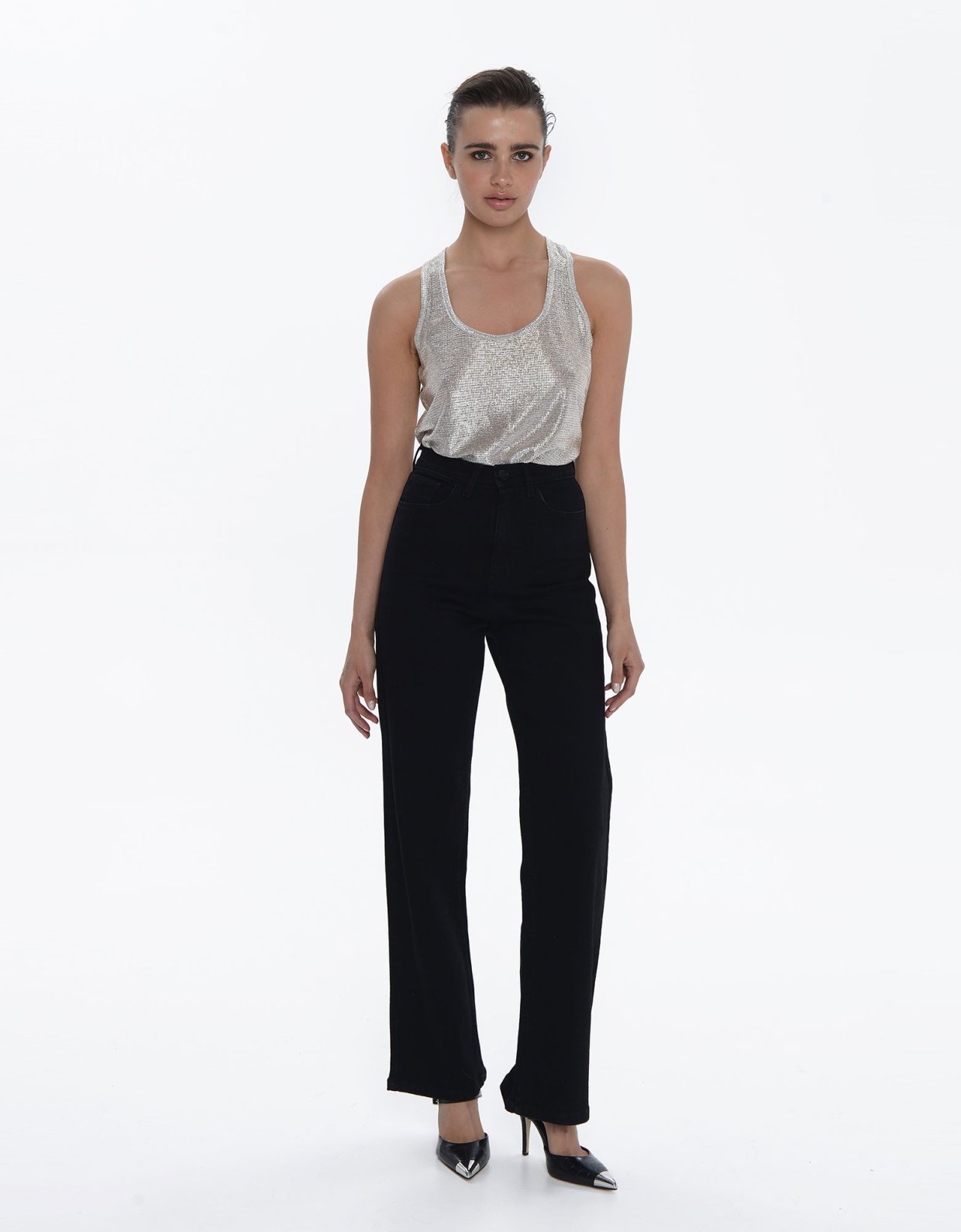 Sac Jeans Arianna flare denim pants black