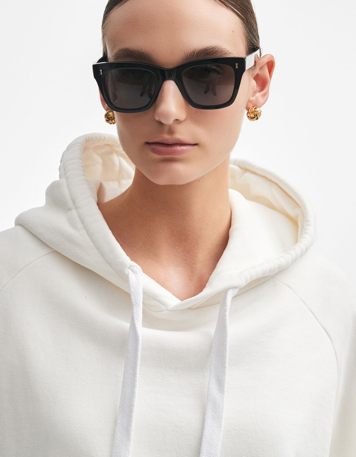 Nadia Rapti Athle hoodie off white