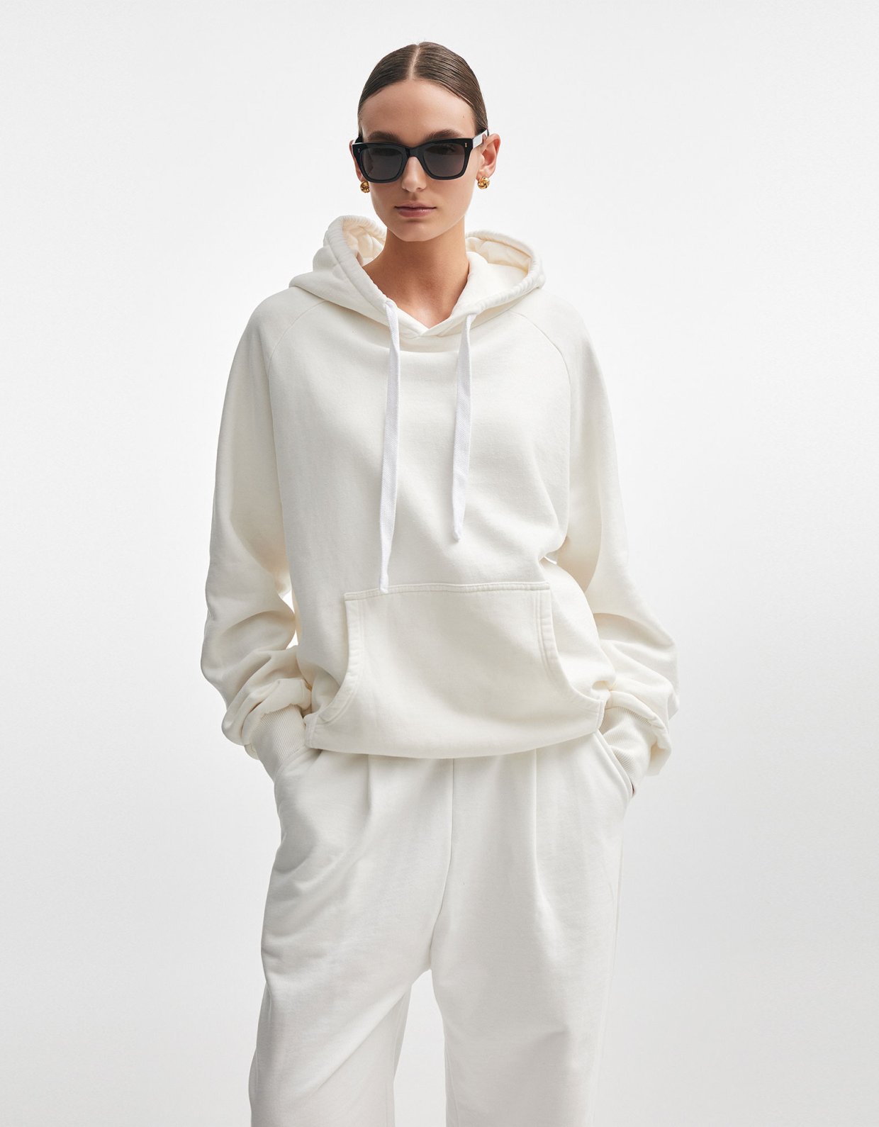 Nadia Rapti Athle hoodie off white
