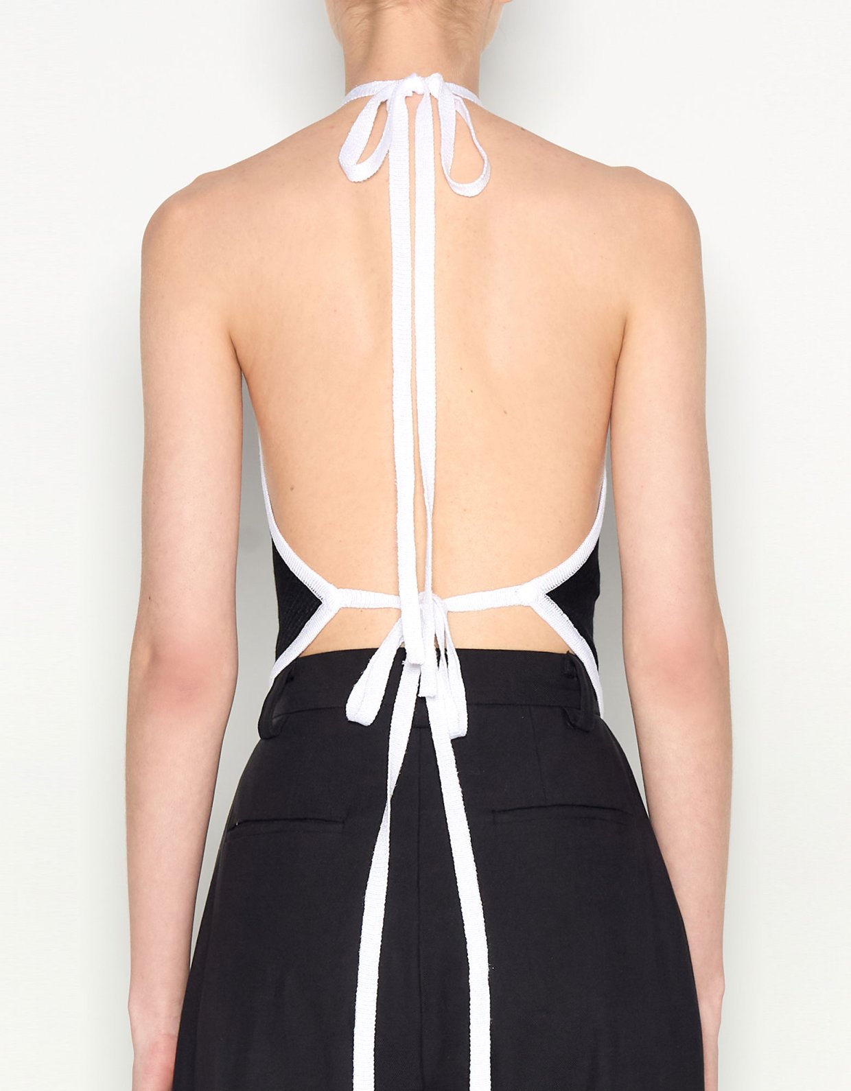 Nadia Rapti Atlas knitted top black/white