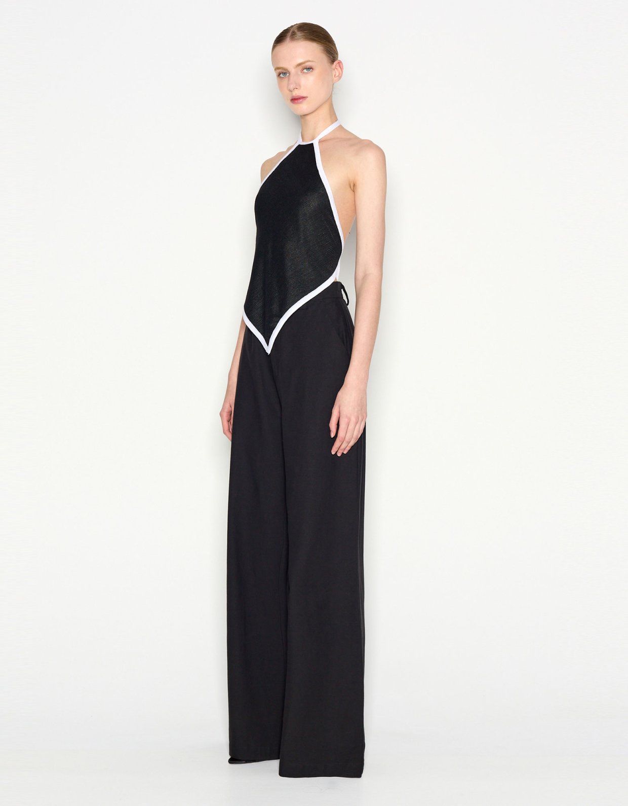 Nadia Rapti Atlas knitted top black/white