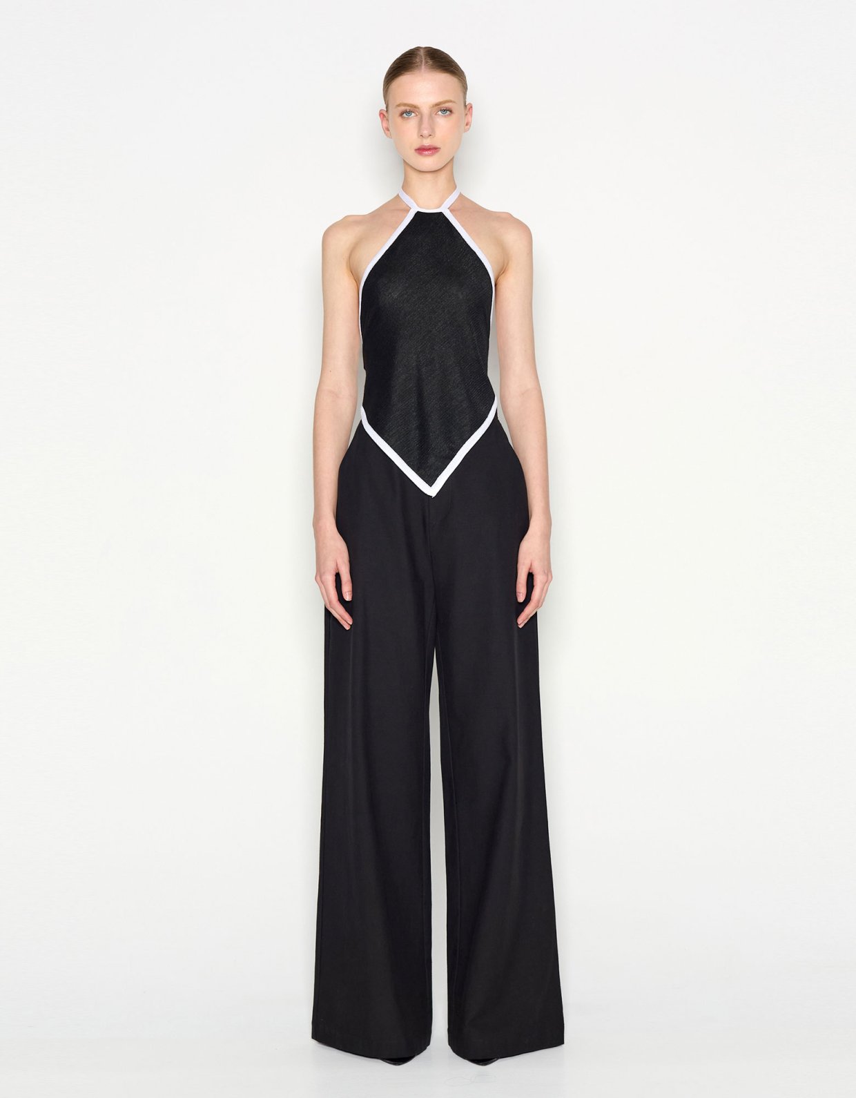 Nadia Rapti Atlas knitted top black/white
