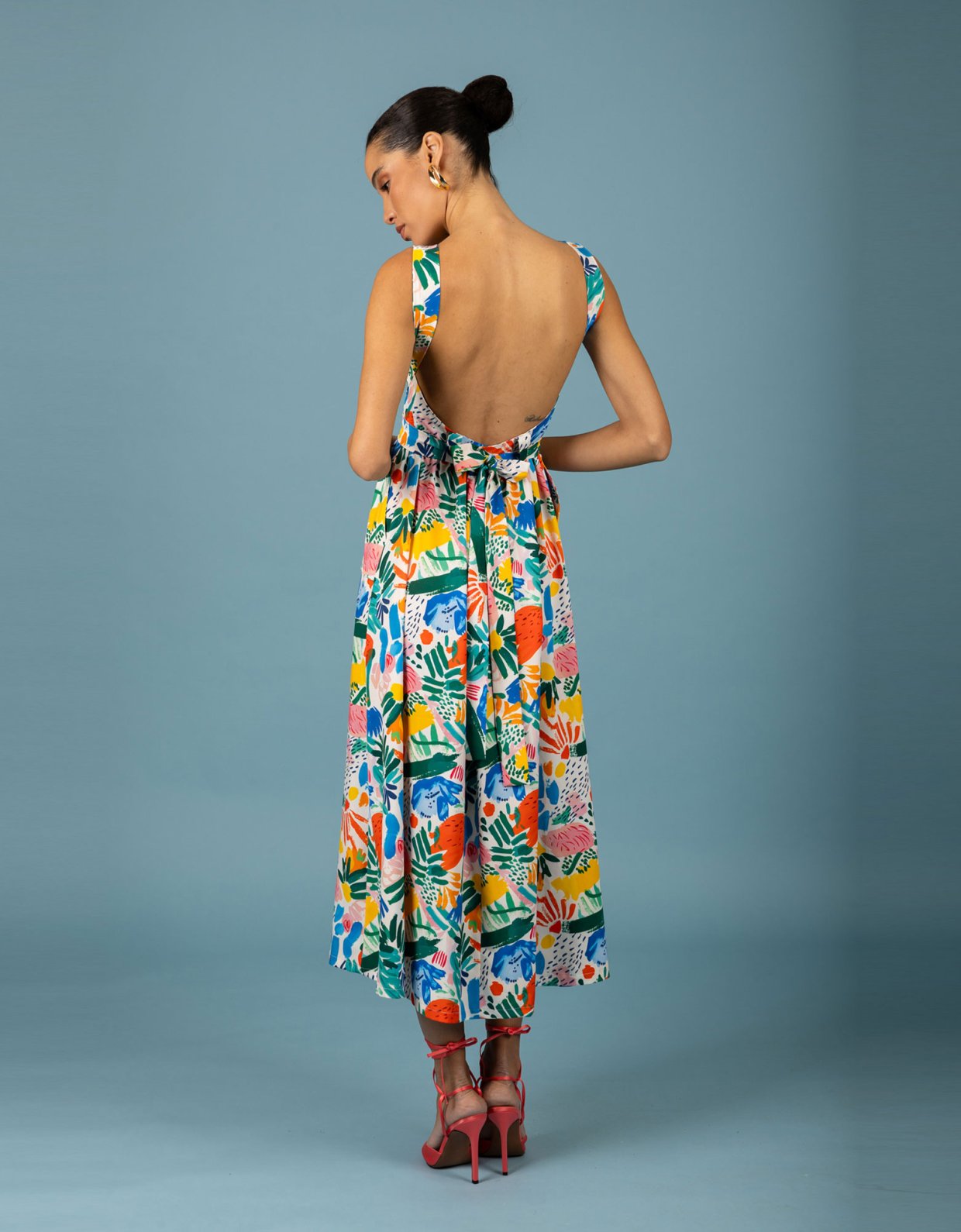 Chaton Aurora open back dress