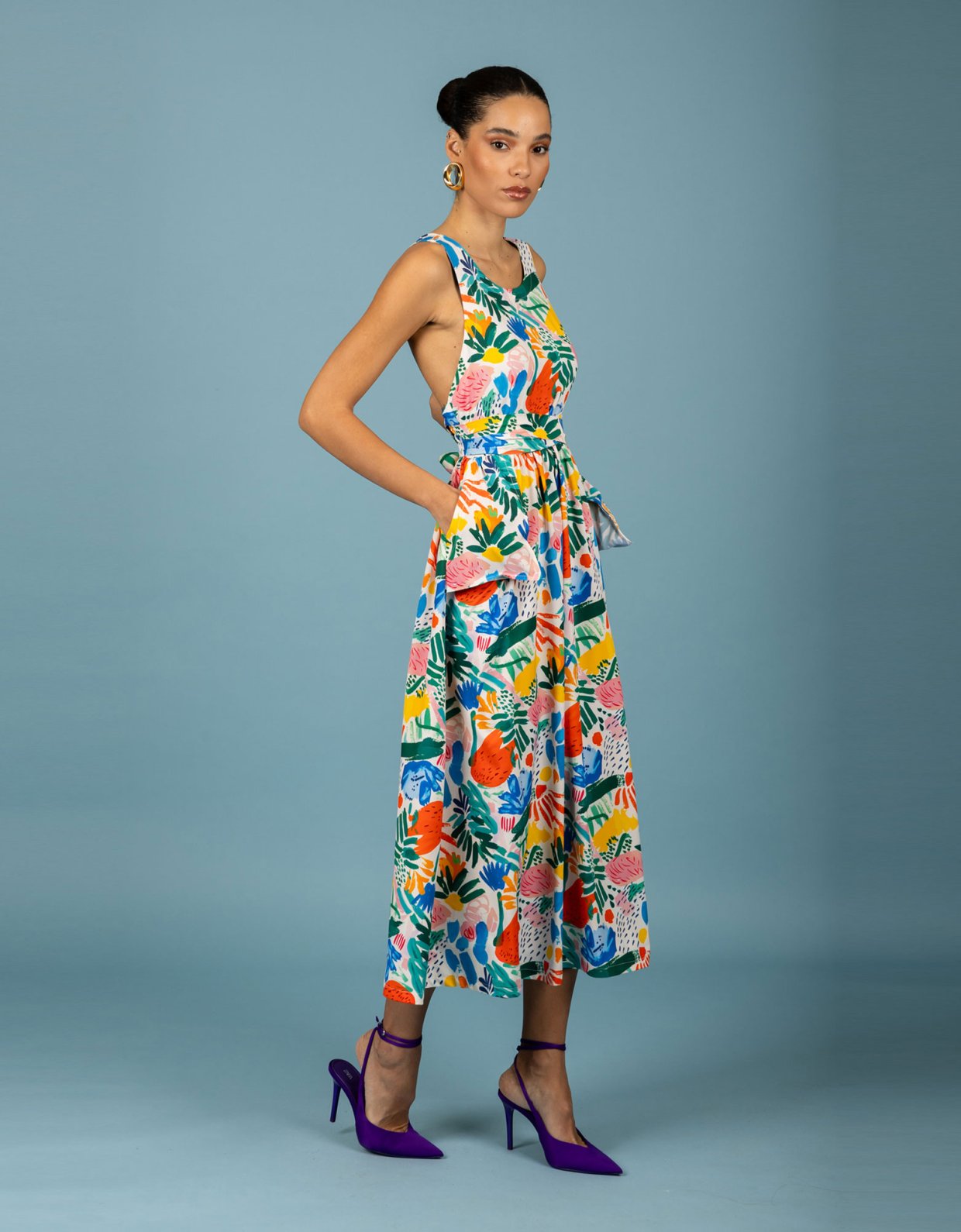Chaton Aurora open back dress