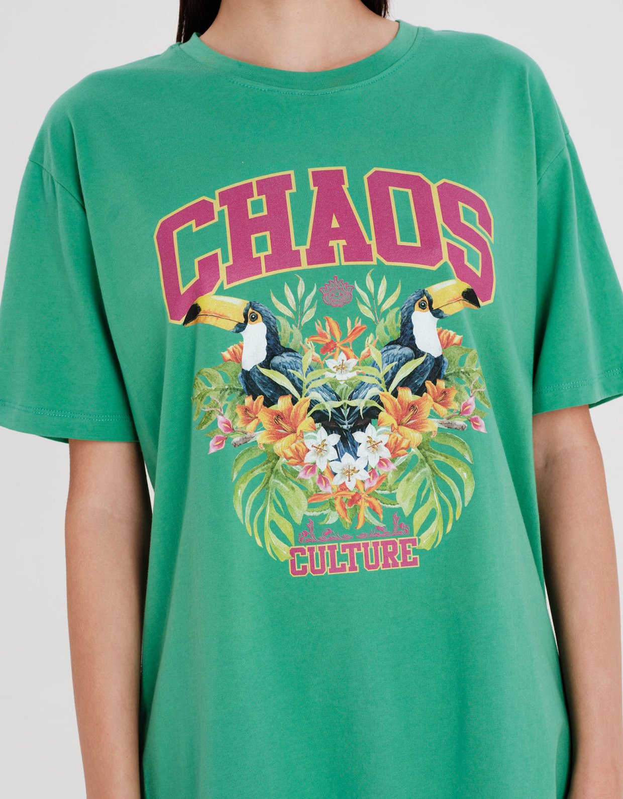 Peace and Chaos Ava t-shirt green