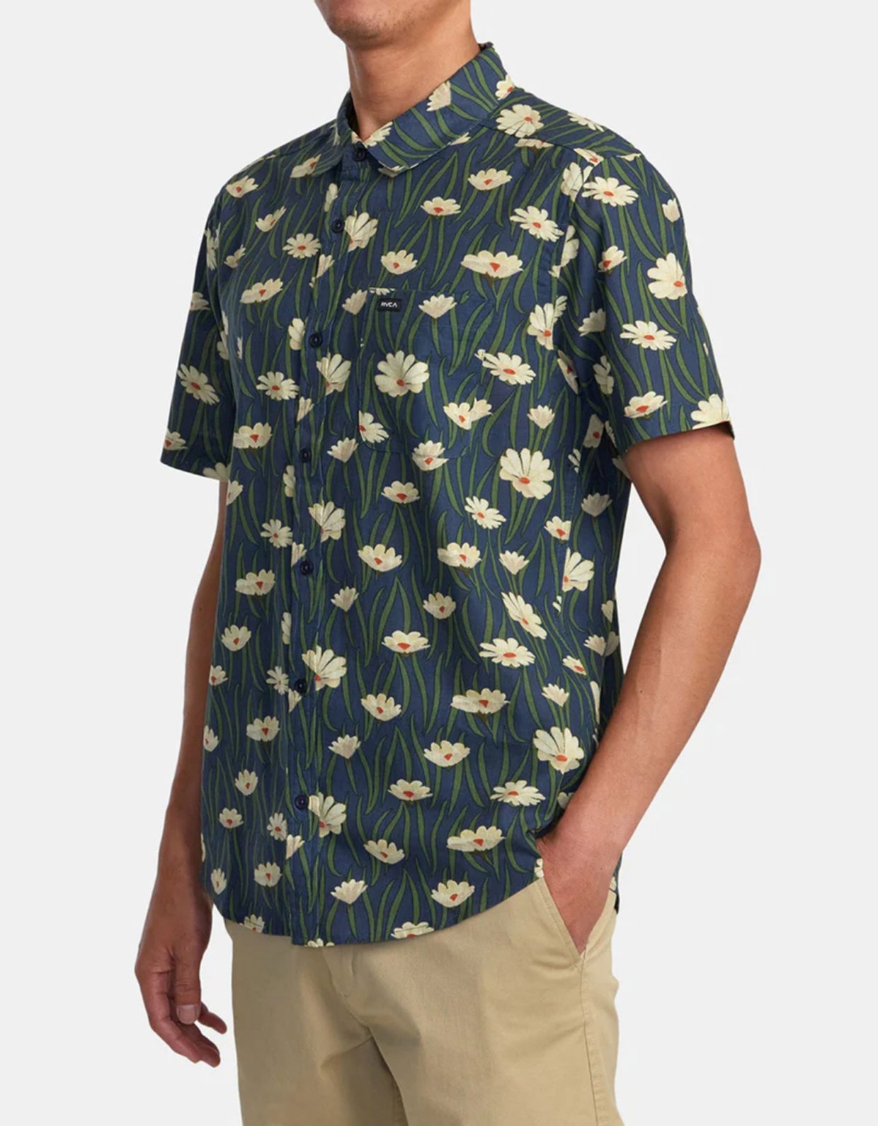 Rvca Rvgazi short sleeve floral shirt