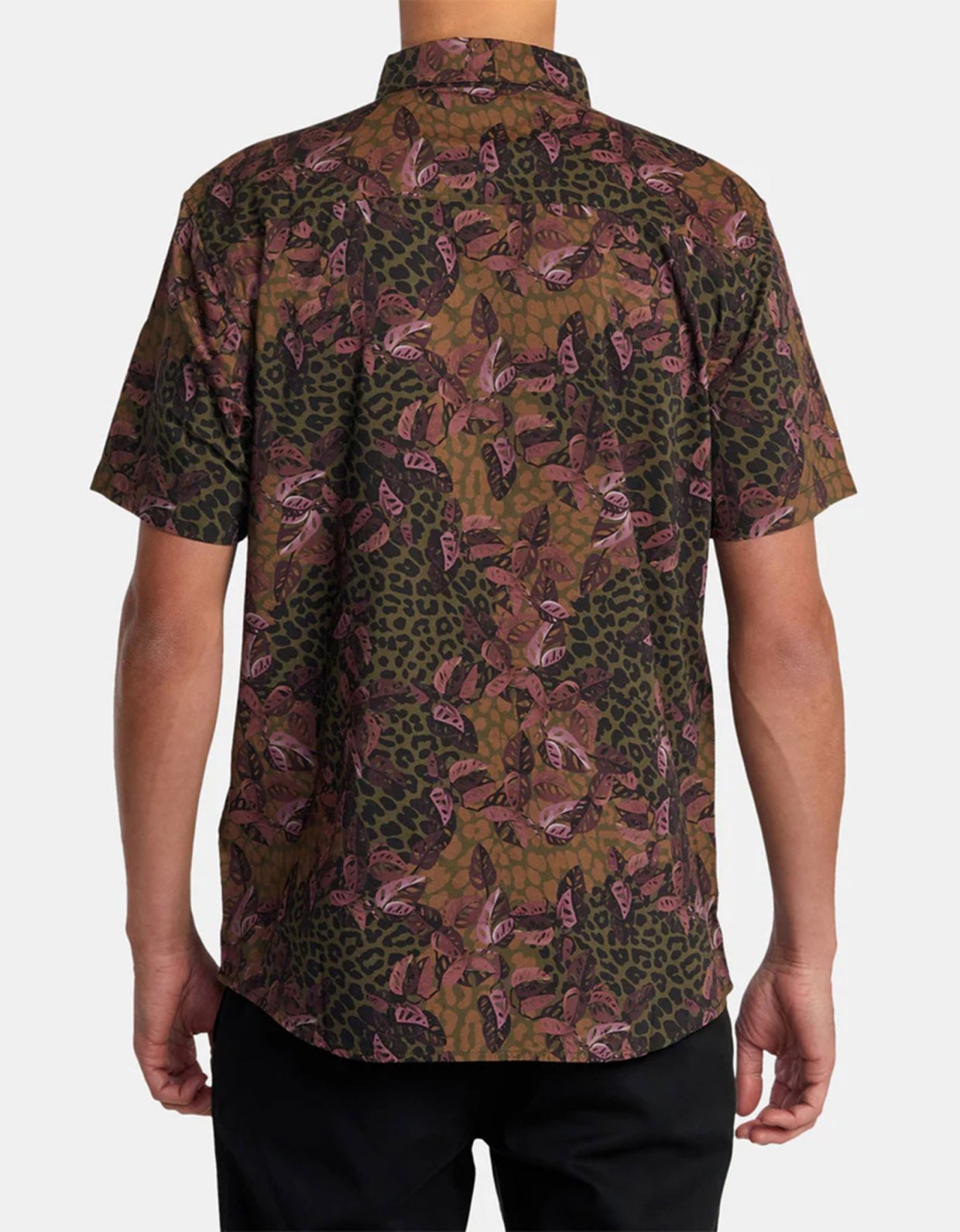 Rvca Anytime short sleeve animal printed floral shirt