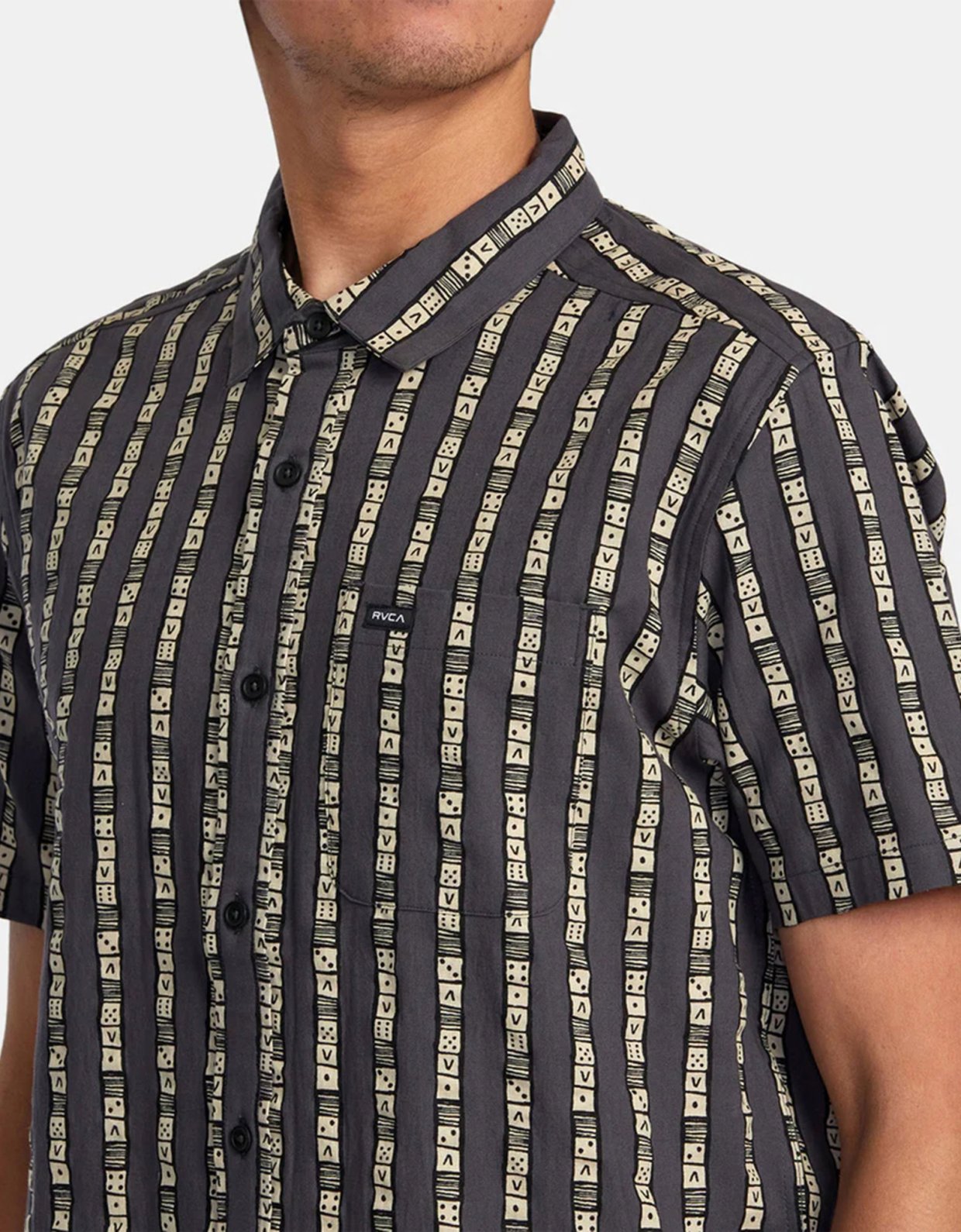 Rvca Vacationist short sleeve shirt black