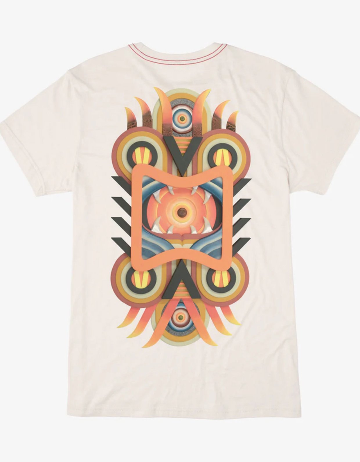 Rvca Redondo mask t-shirt antique white