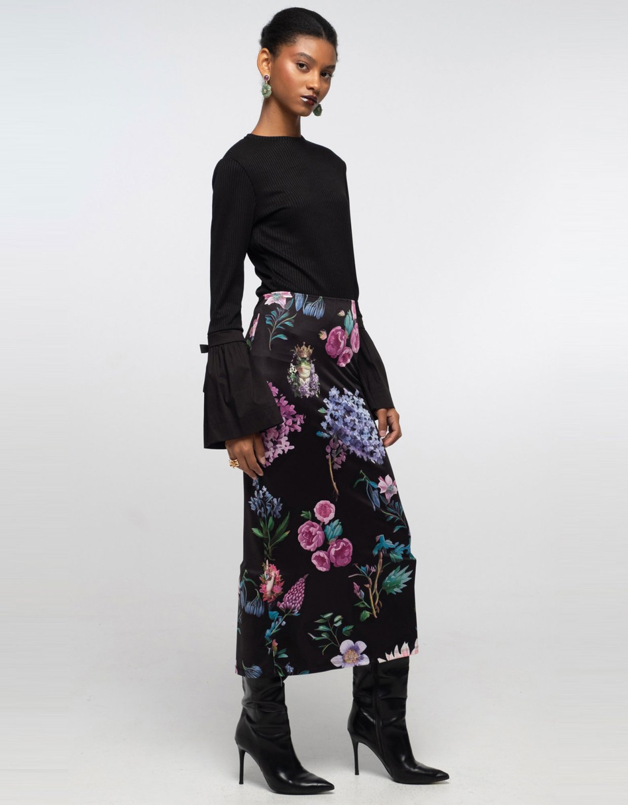 Peace and Chaos Azalea midi skirt