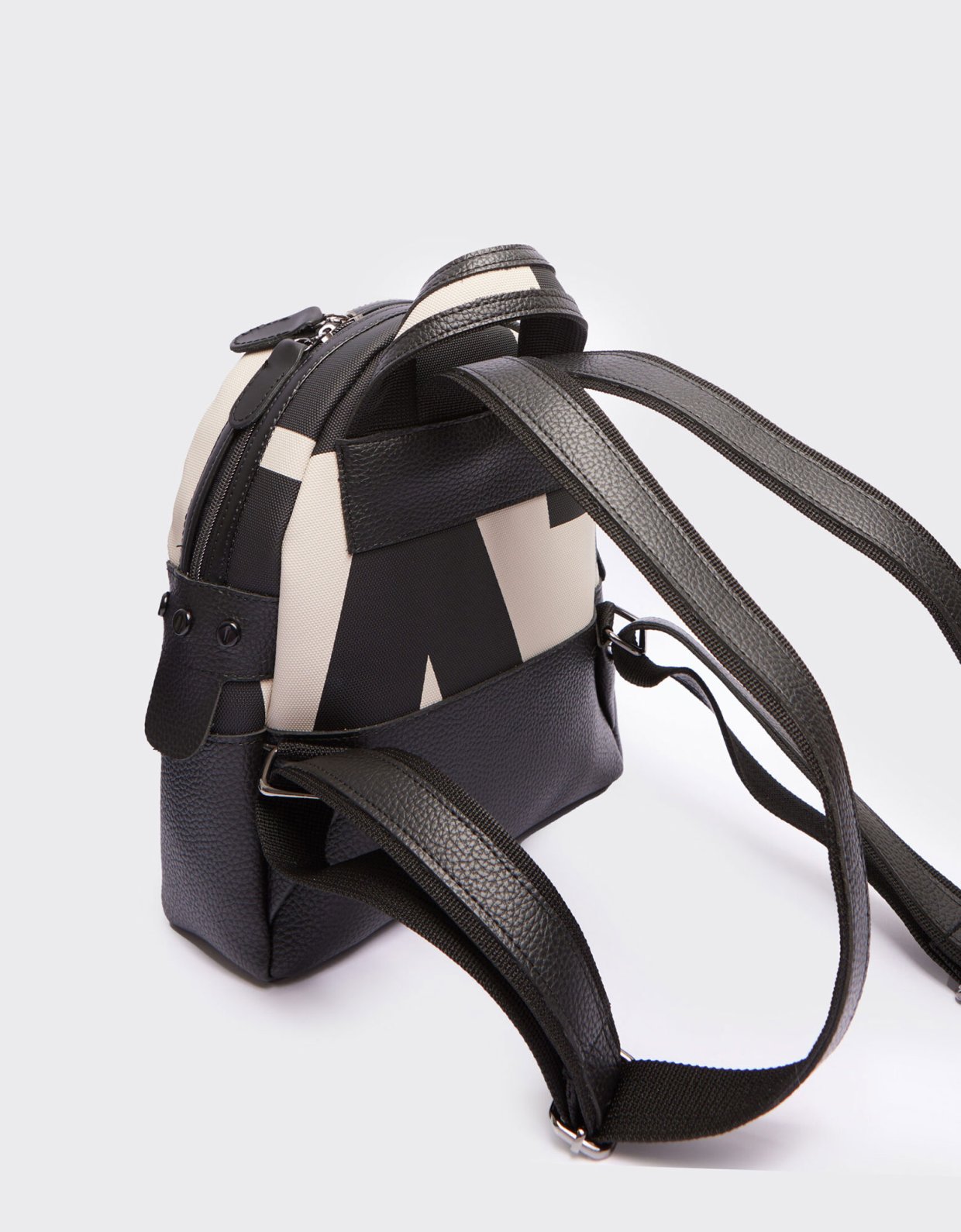 Elena Athanasiou Backpack small EA logo beige