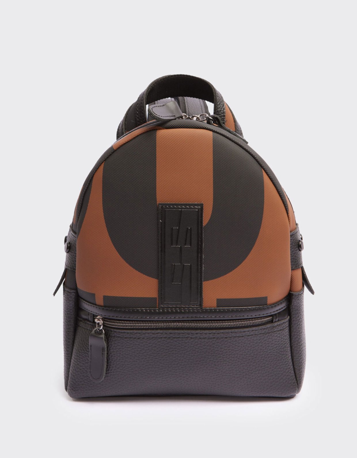 Elena Athanasiou Backpack small EA logo brown