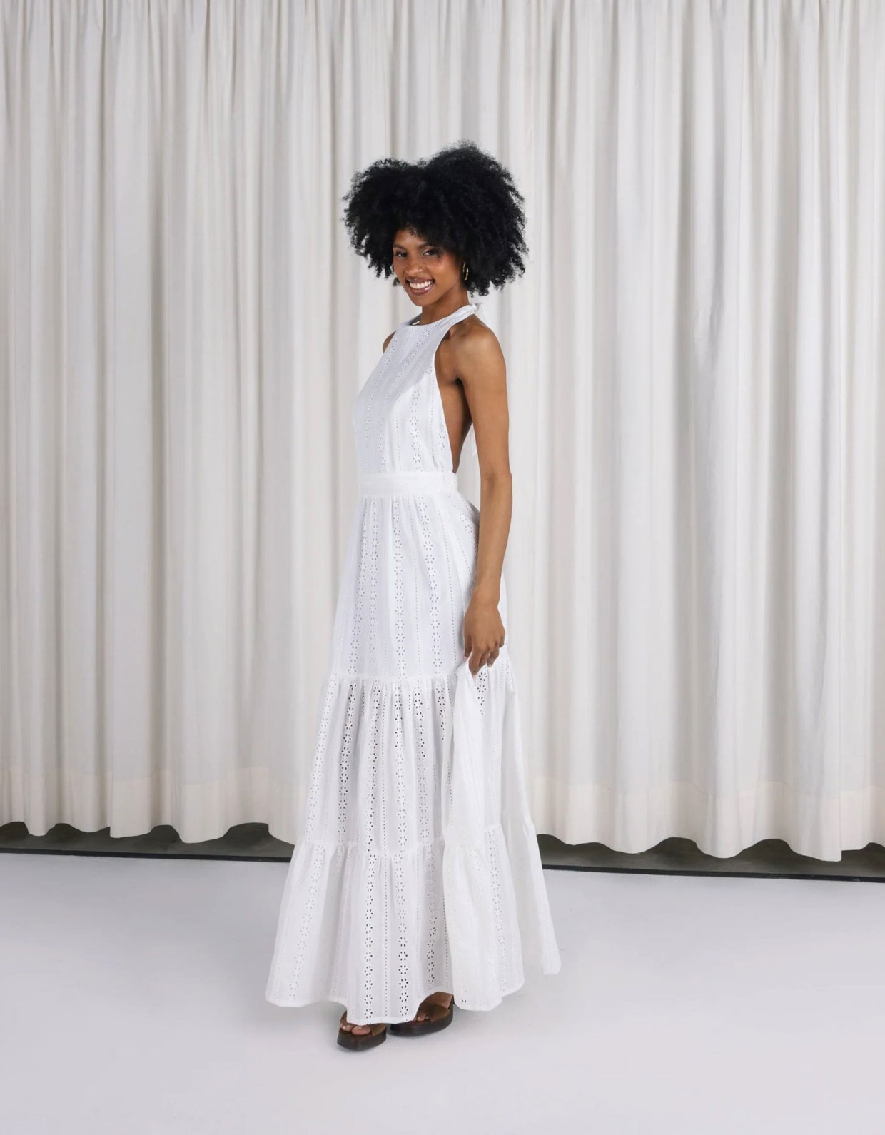 Abstracto Opaline backless dress