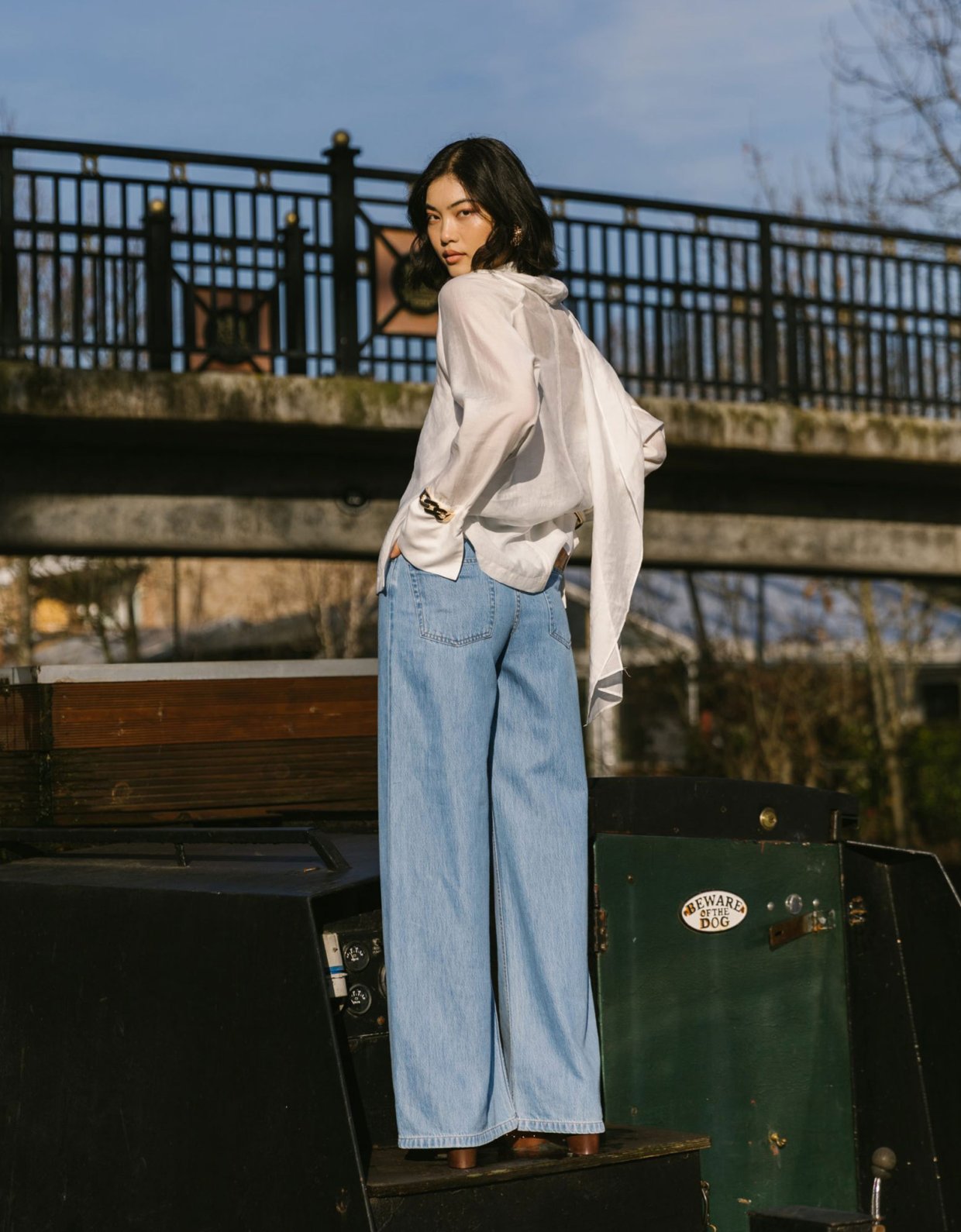 Sac Jeans Belen denim pants mid blue