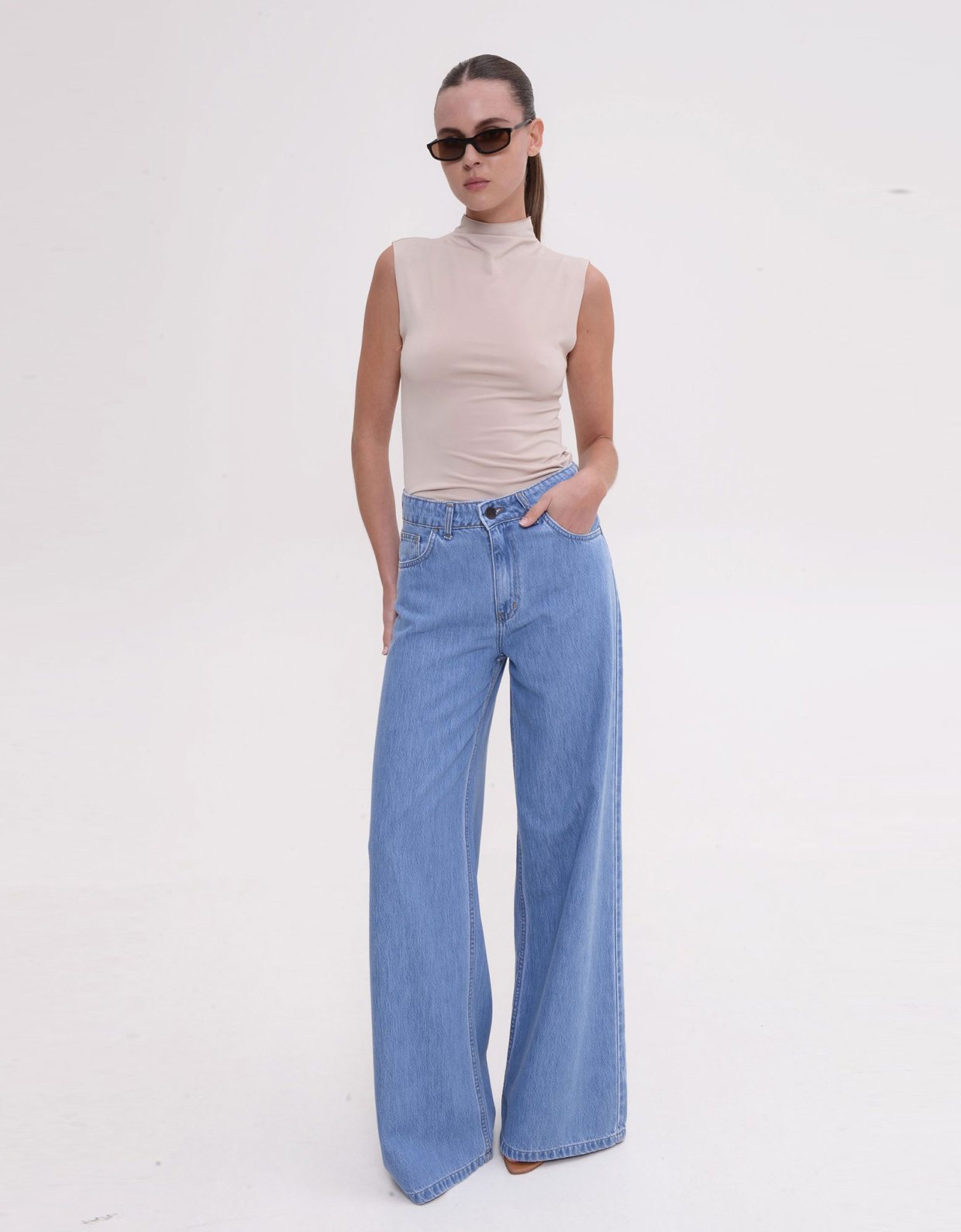 Sac Jeans Belen denim pants mid blue