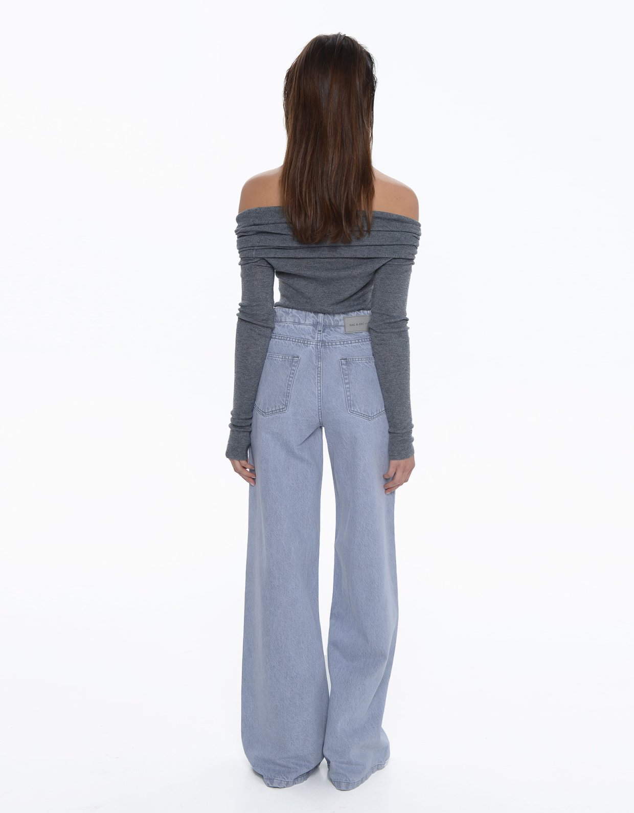 Sac Jeans Belen denim pants platinum grey
