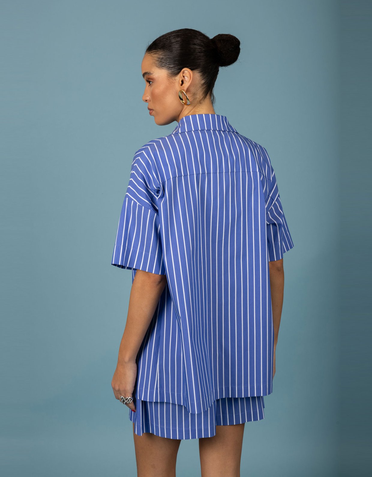 Chaton Benjamin overise shirt denim