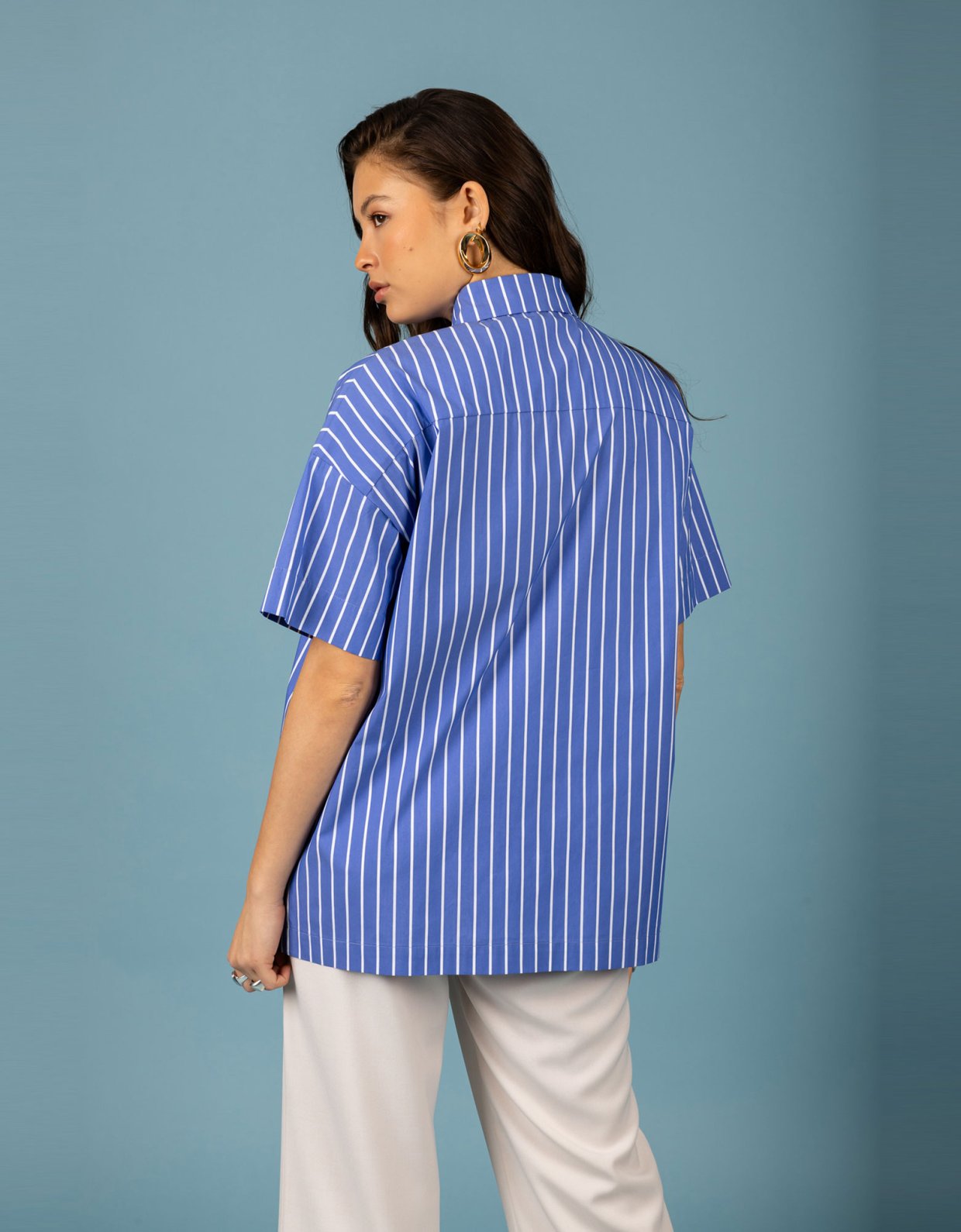 Chaton Benjamin overise shirt denim