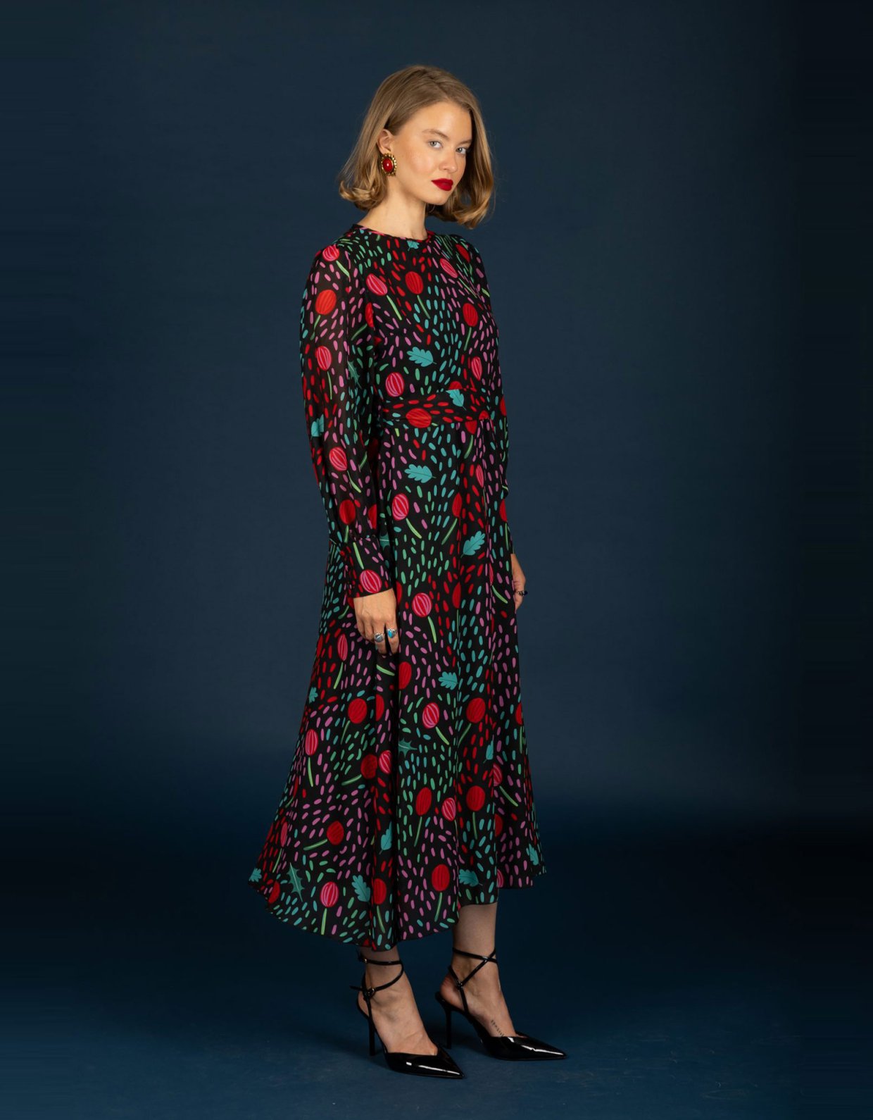 Chaton Betty chiffon dress