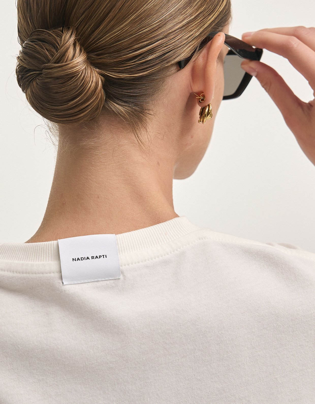 Nadia Rapti Big attitude t-shirt off white