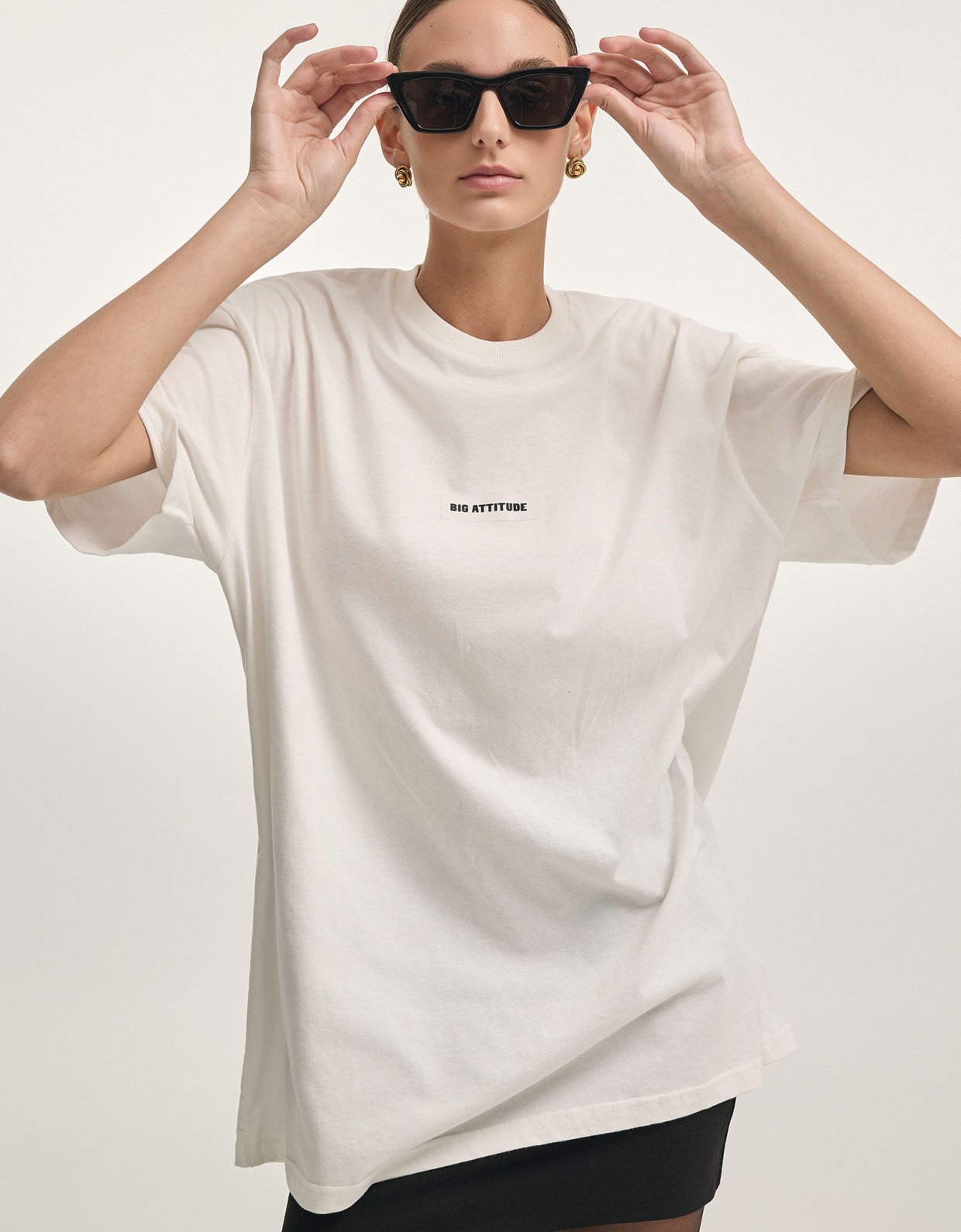Nadia Rapti Big attitude t-shirt off white