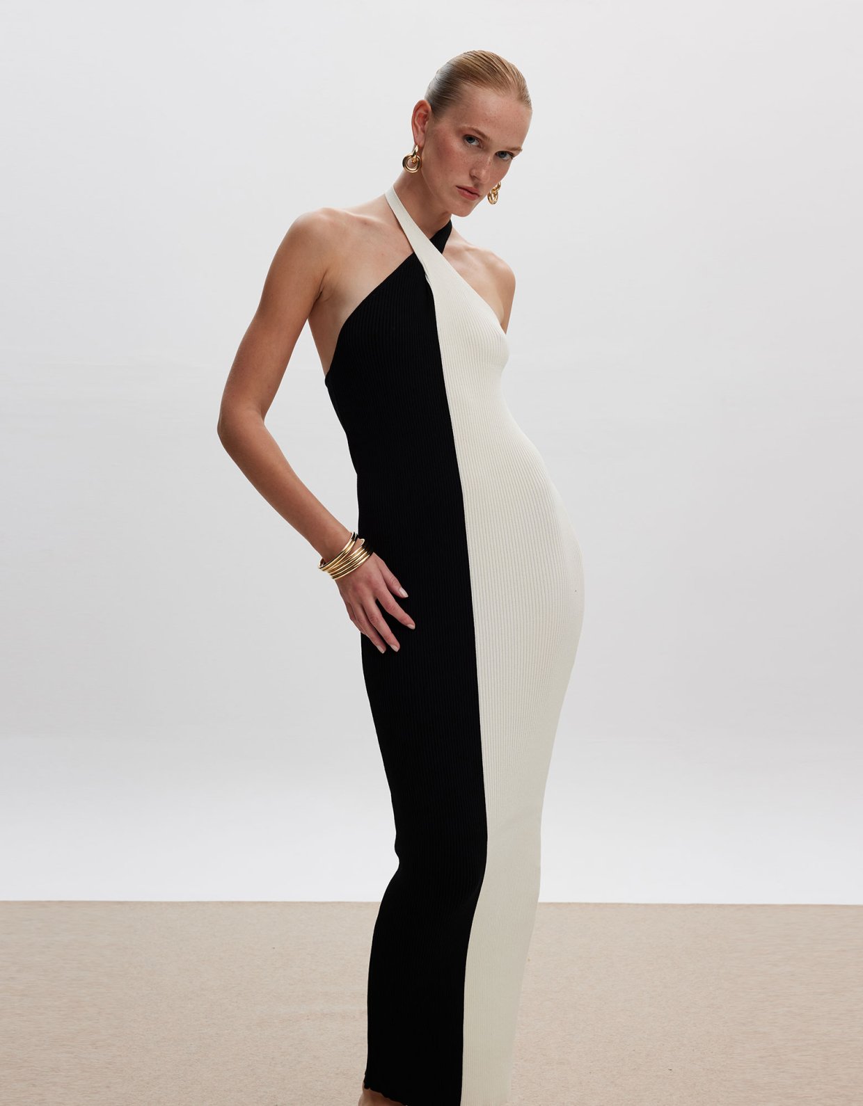 Ciel Concept B&W knit dress