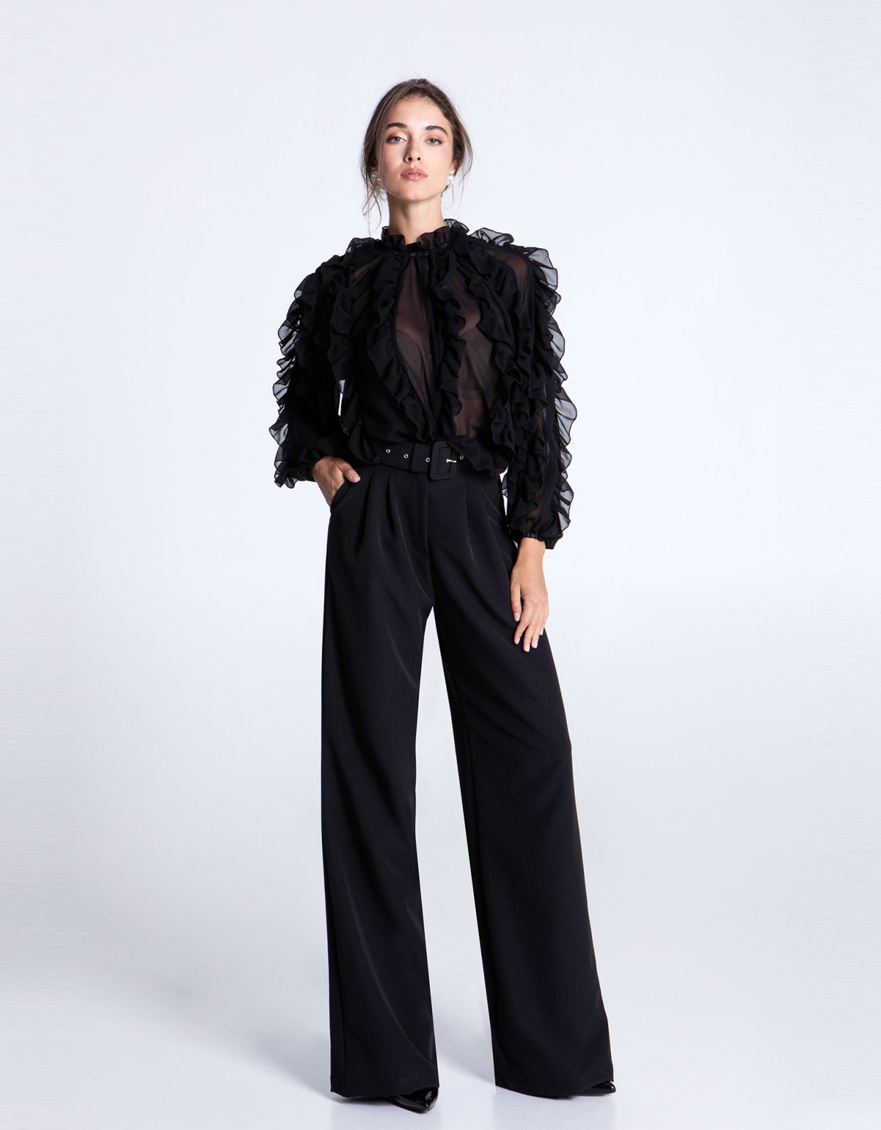 Eveleya Black swan high waisted pants