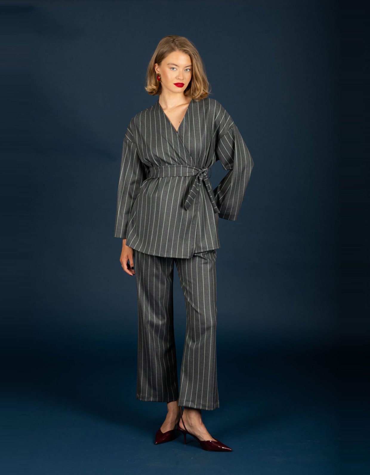 Chaton Brendan kimono grey