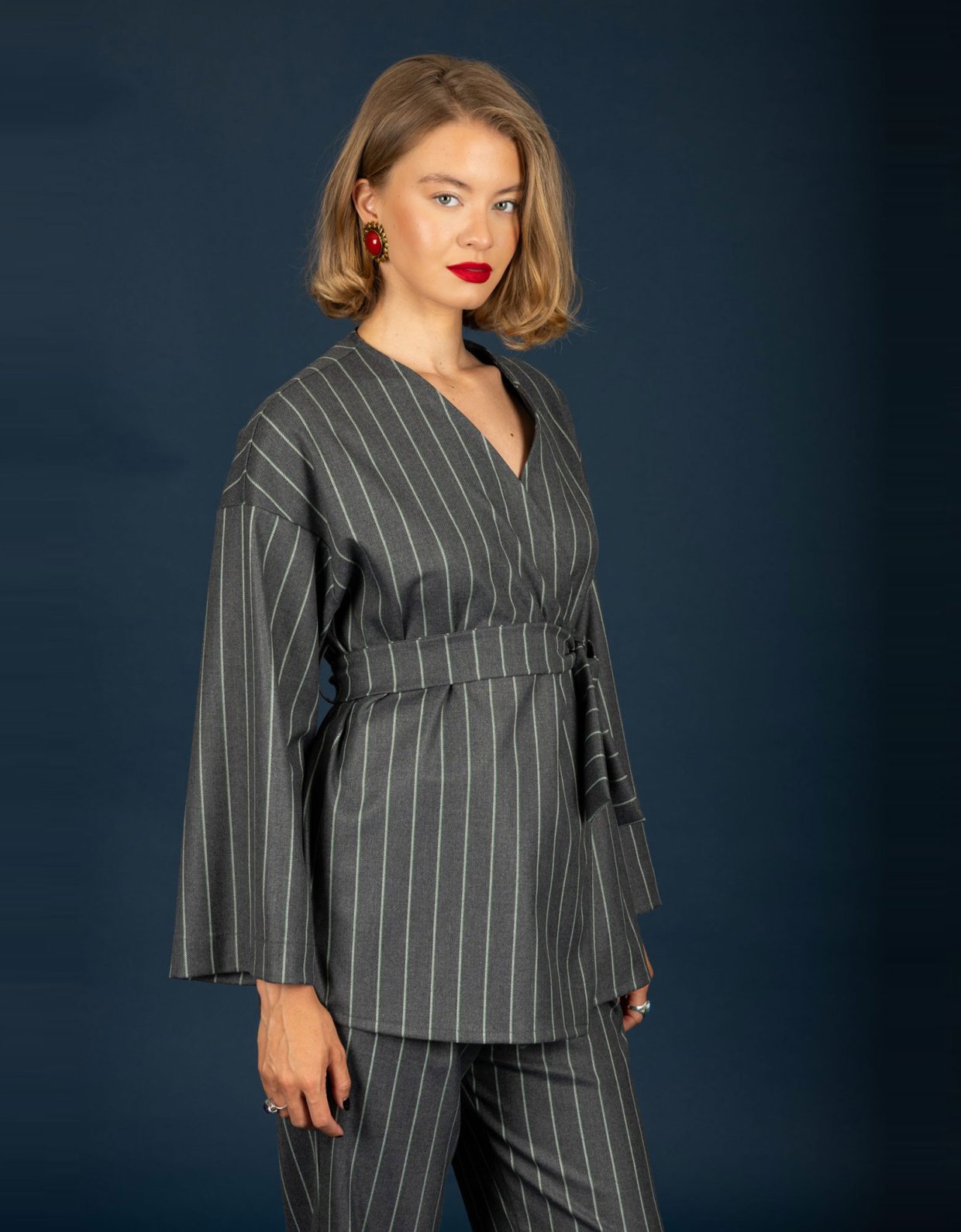 Chaton Brendan kimono grey
