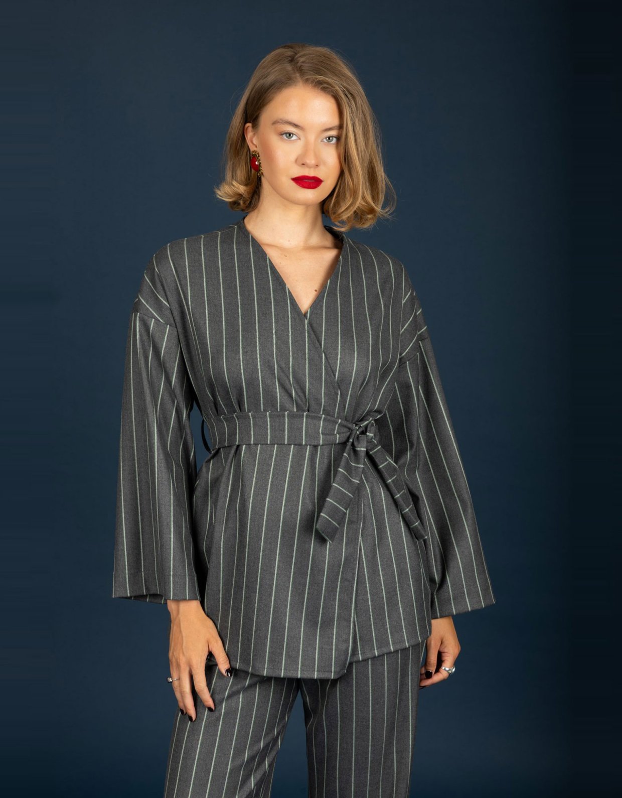 Chaton Brendan kimono grey