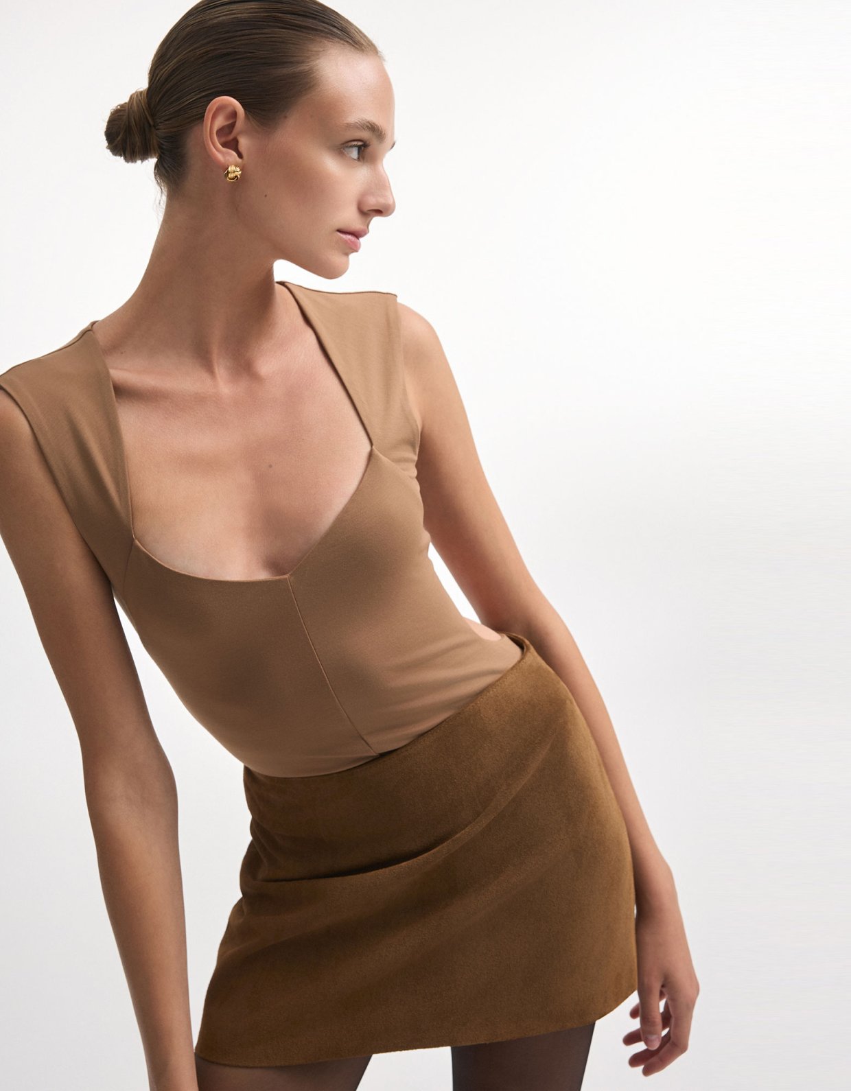 Nadia Rapti Brooke bodysuit brown