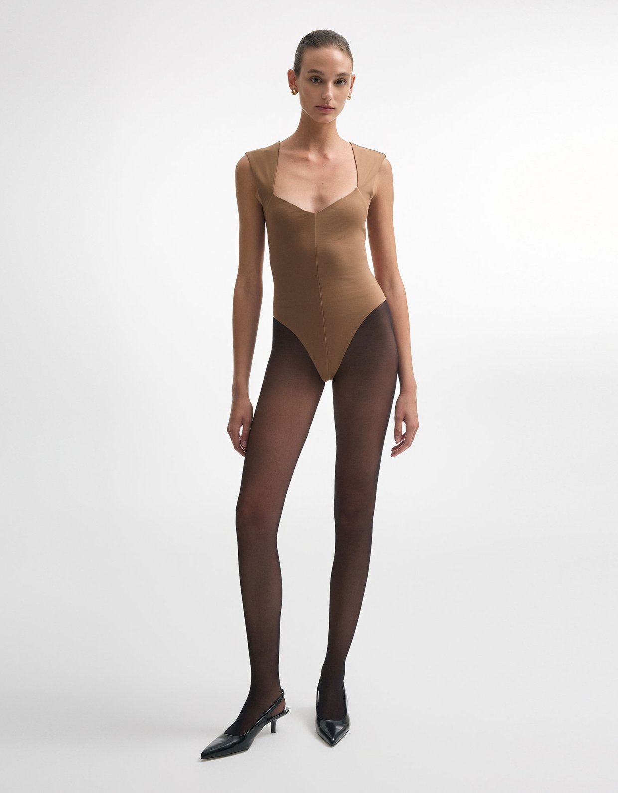 Nadia Rapti Brooke bodysuit brown