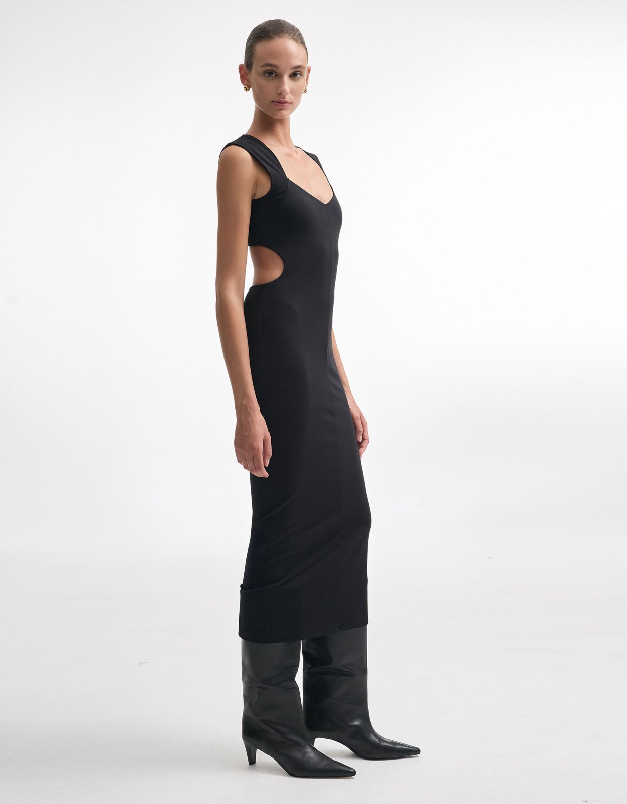 Nadia Rapti Brooke maxi dress black