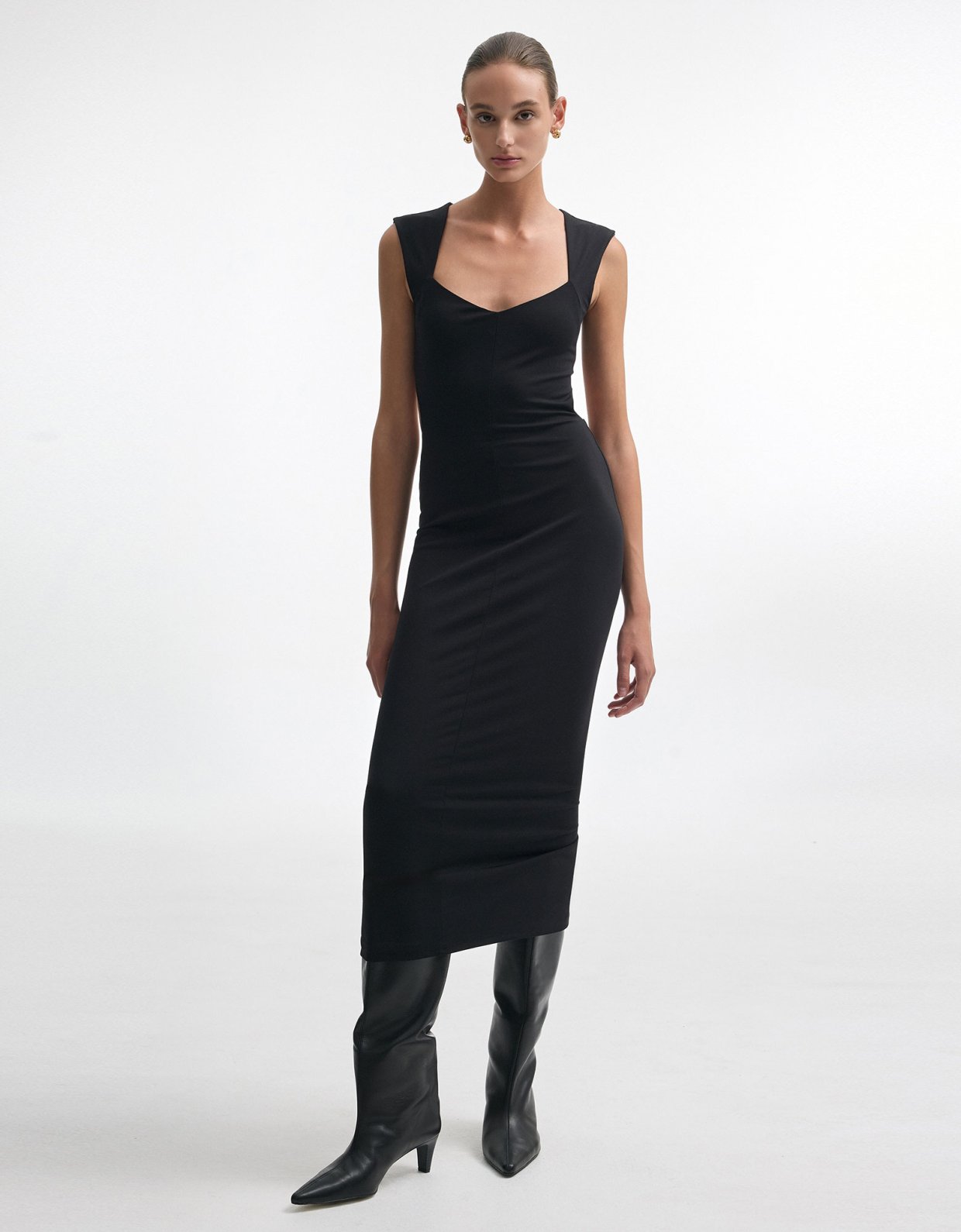 Nadia Rapti Brooke maxi dress black