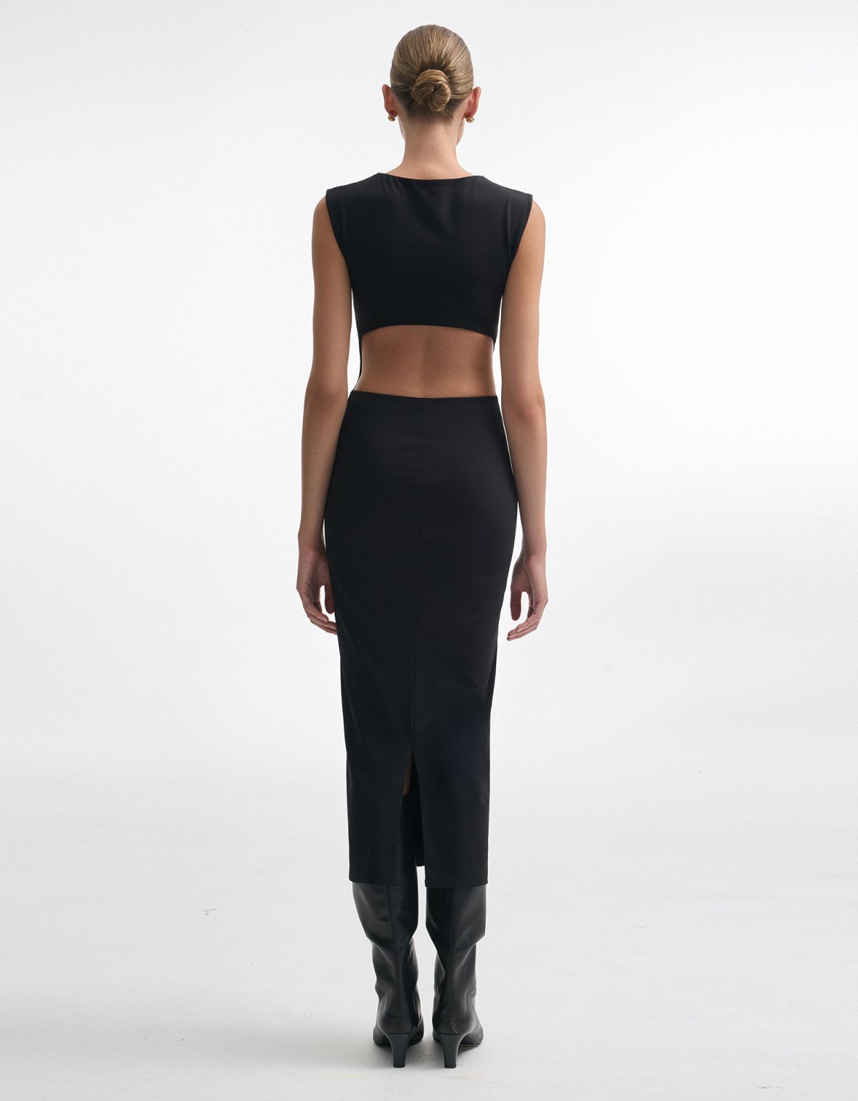 Nadia Rapti Brooke maxi dress black