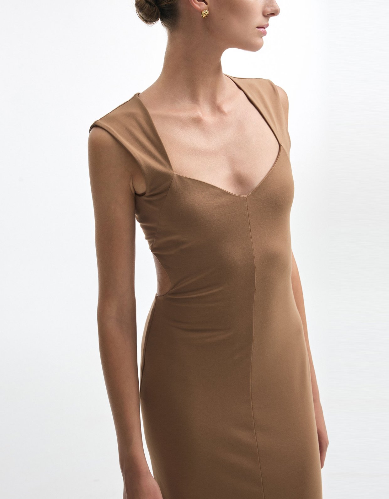 Nadia Rapti Brooke maxi dress brown