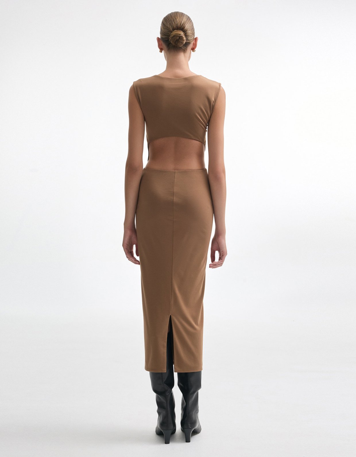 Nadia Rapti Brooke maxi dress brown