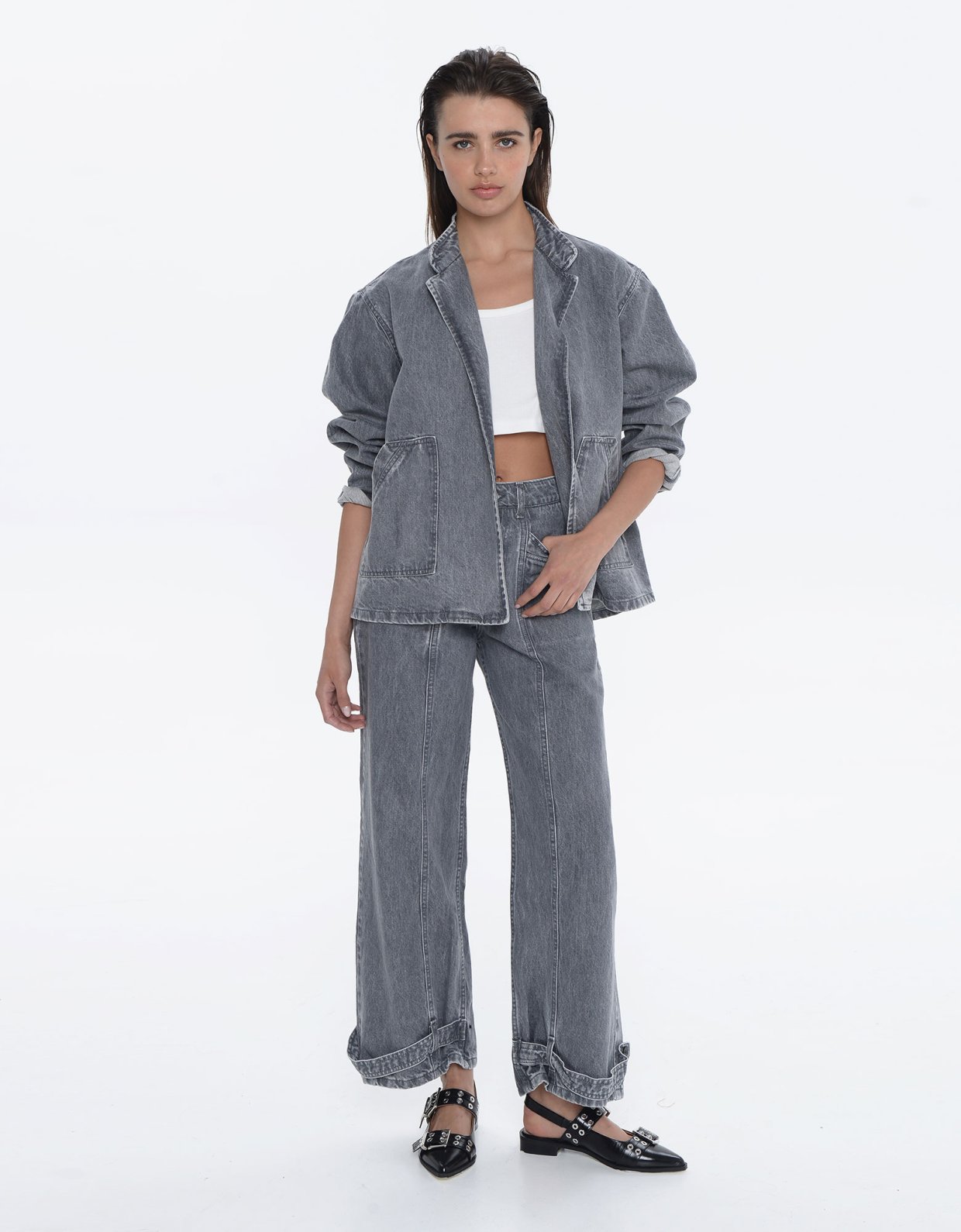 Sac Jeans Bruke denim jacket graphite
