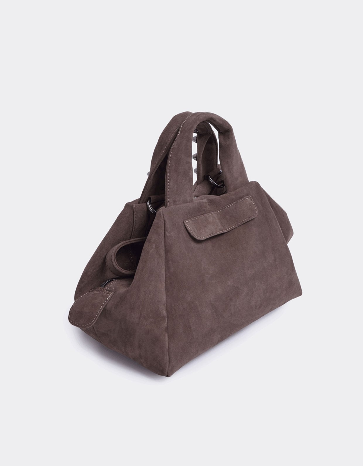 Elena Athanasiou Bubble bag suede S cacao