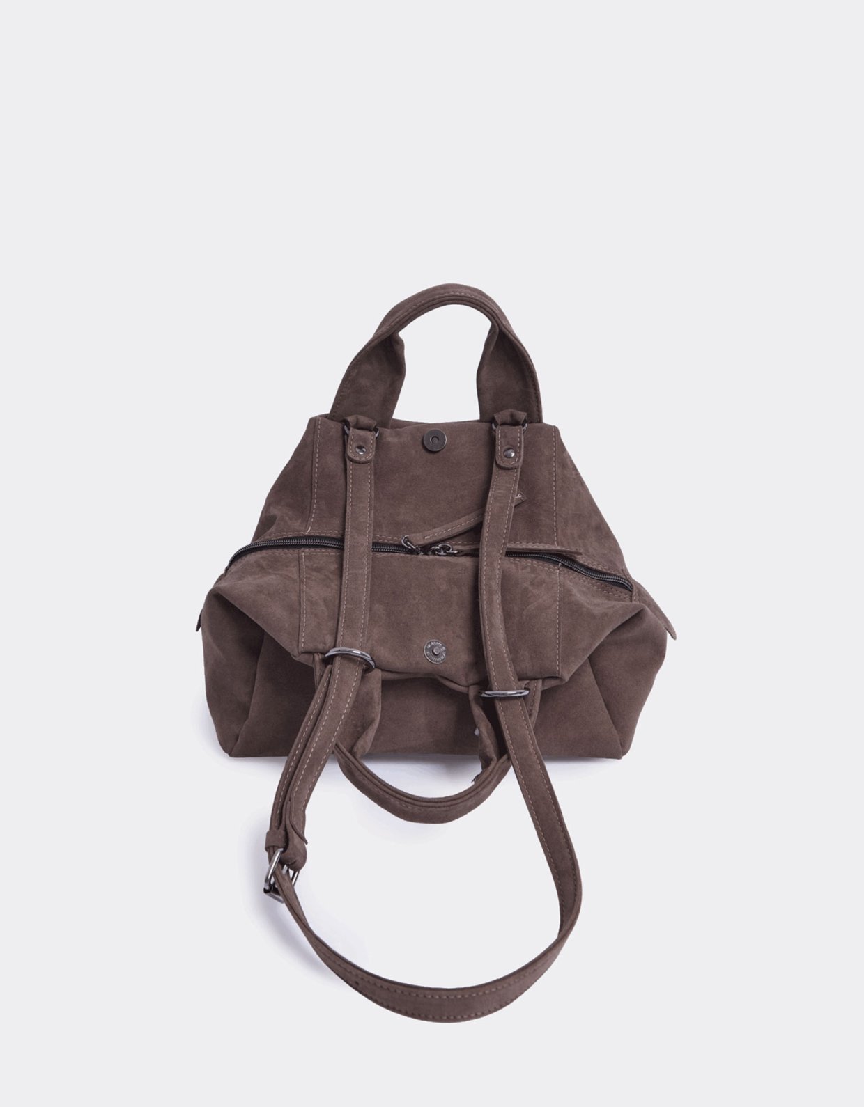 Elena Athanasiou Bubble bag suede S cacao