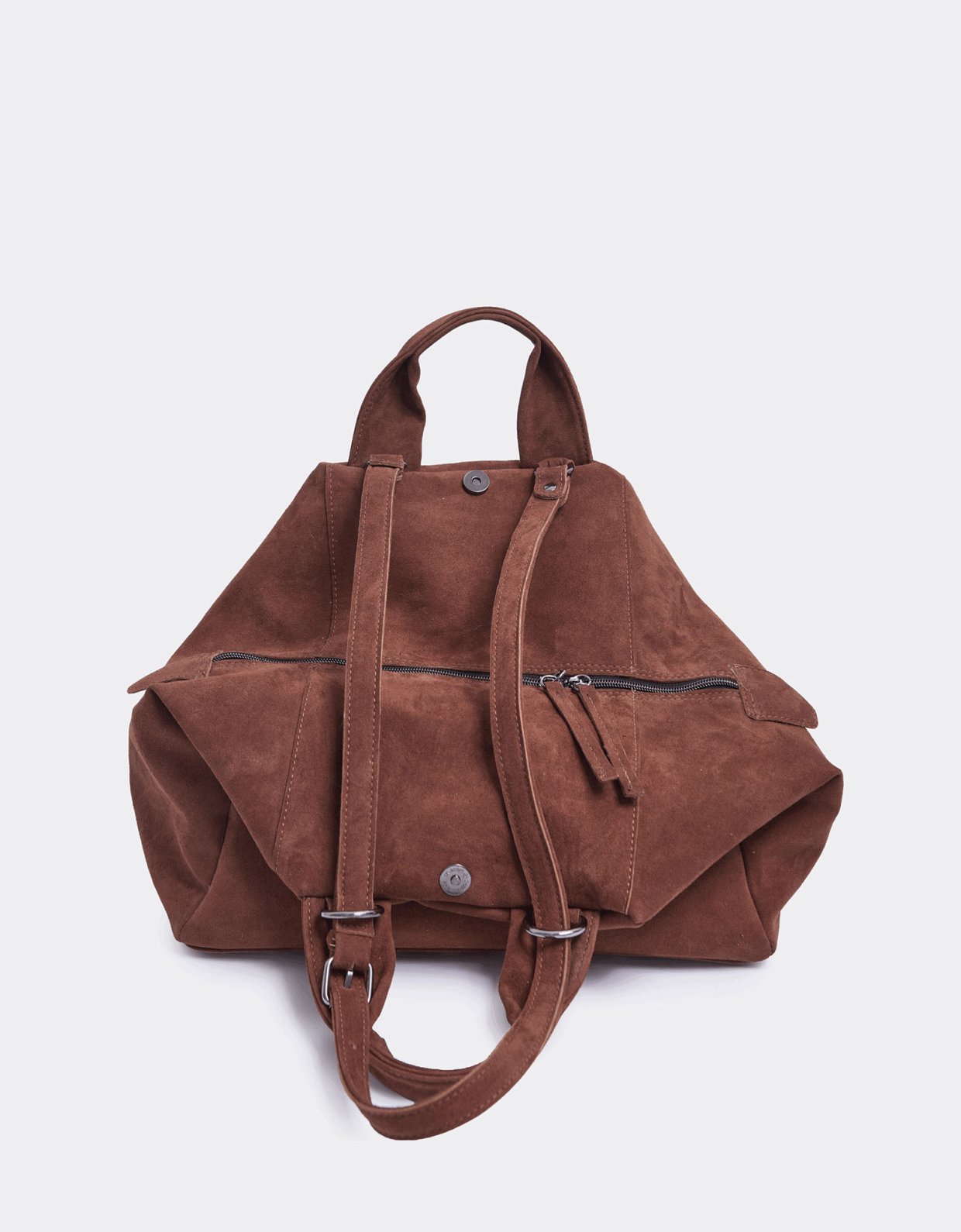 Elena Athanasiou Bubble bag suede S camel