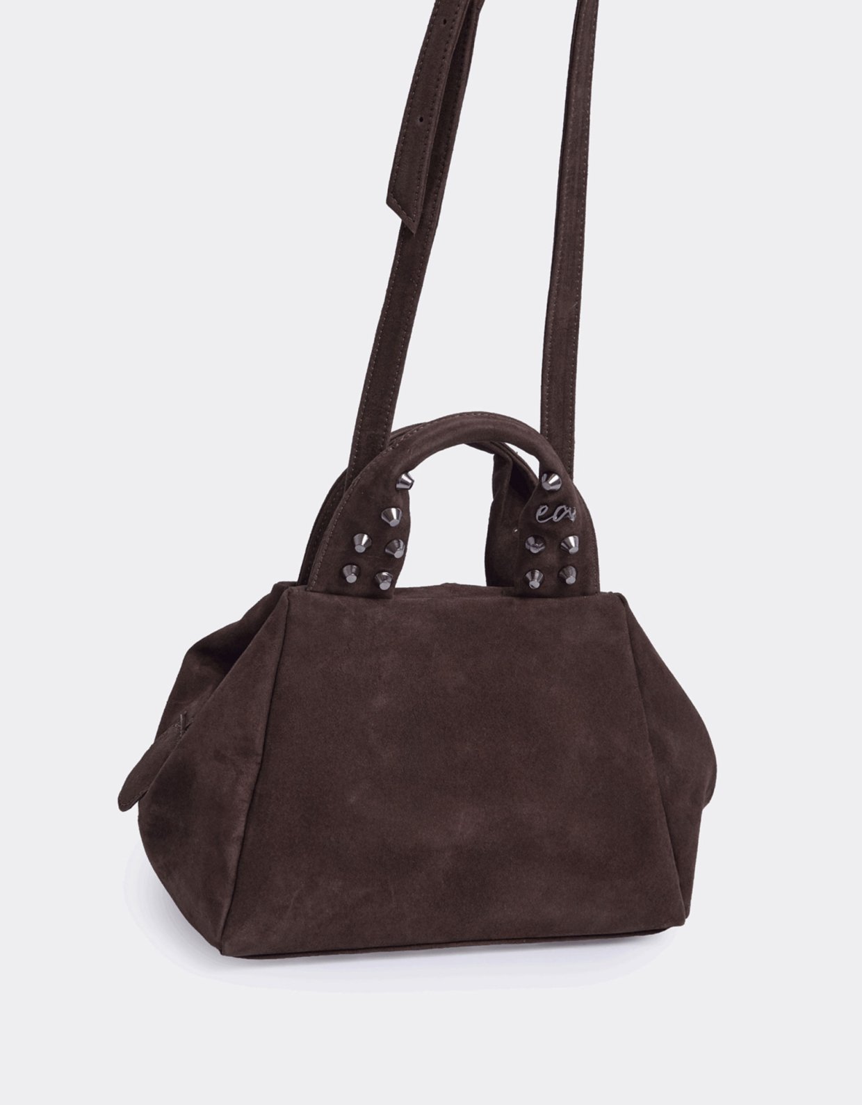 Elena Athanasiou Bubble bag suede S brown